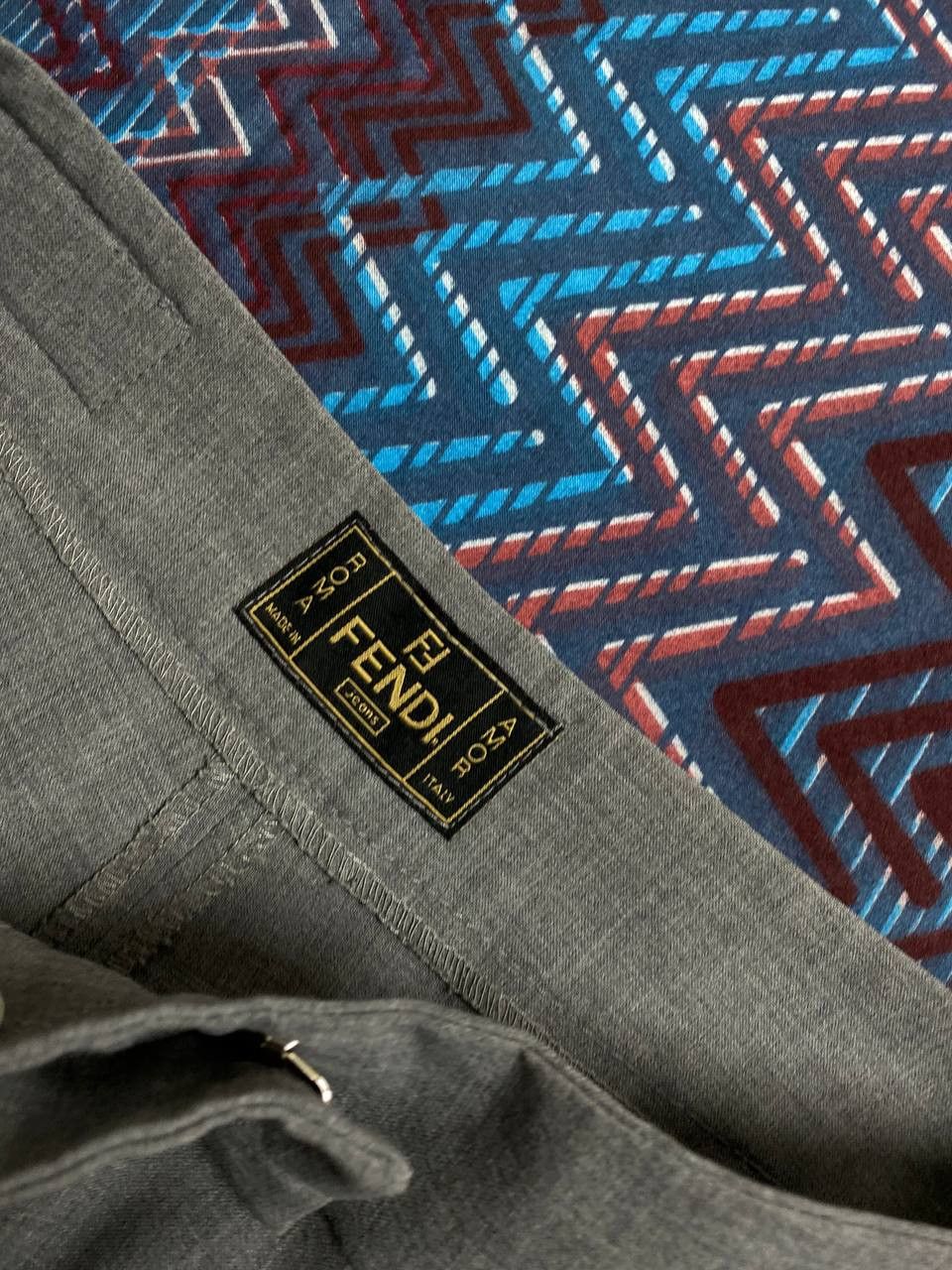 Fendi Fendi Gray Color Glitter Made In Italy Nice Design Size 29" - 2 Thumbnail