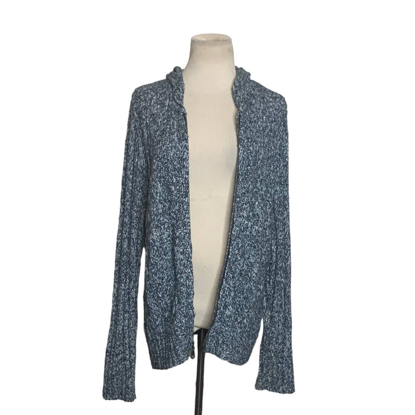 Sonoma Sonoma heathered blue hoodie sweater jacket size XL Size XL / US 12-14 / IT 48-50 - 5 Thumbnail