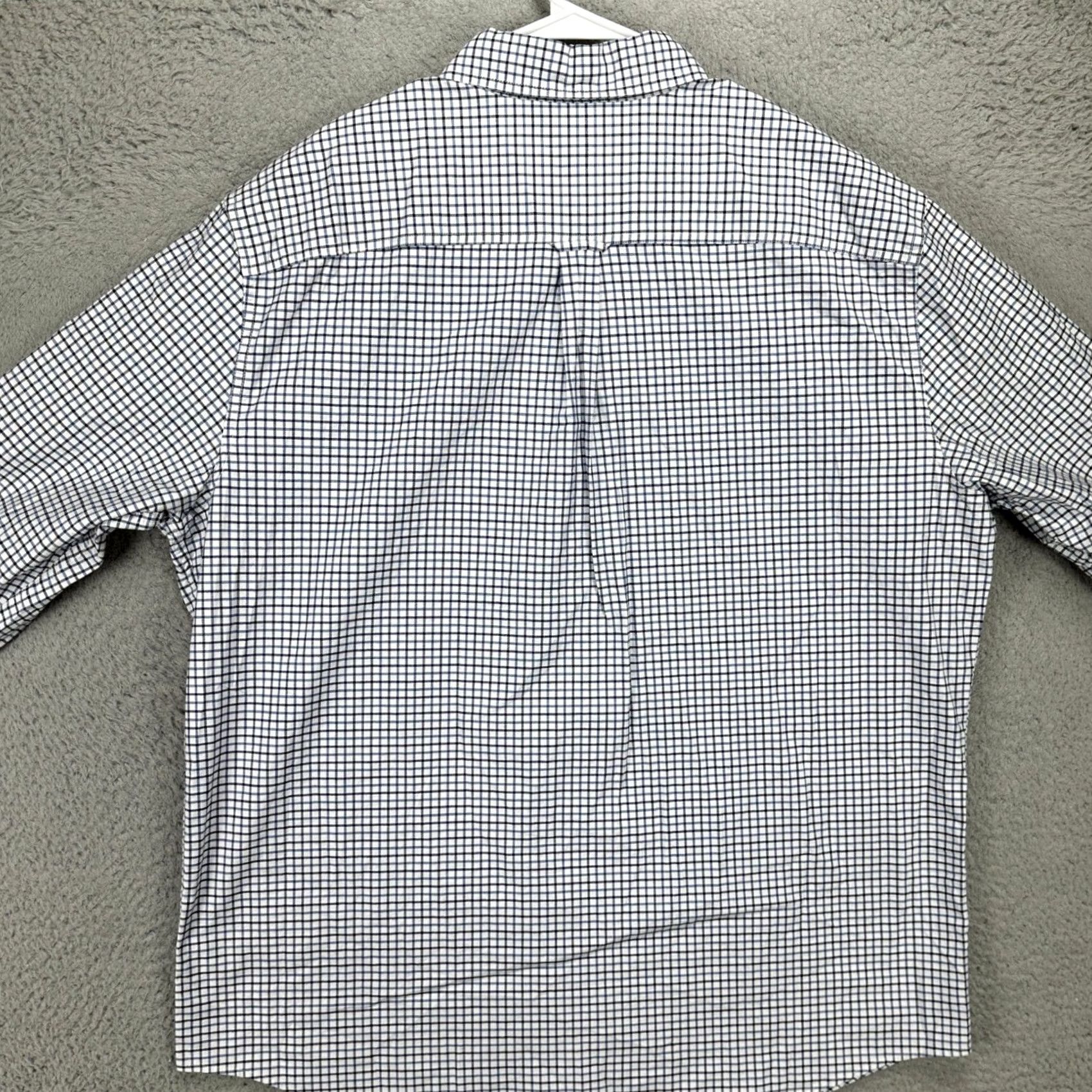 Chaps Chaps Men Button Down Shirt 2XL Blue Plaid Oxford Stretch Pocket Long Sleeve NEW Size US XXL / EU 58 / 5 - 2 Thumbnail