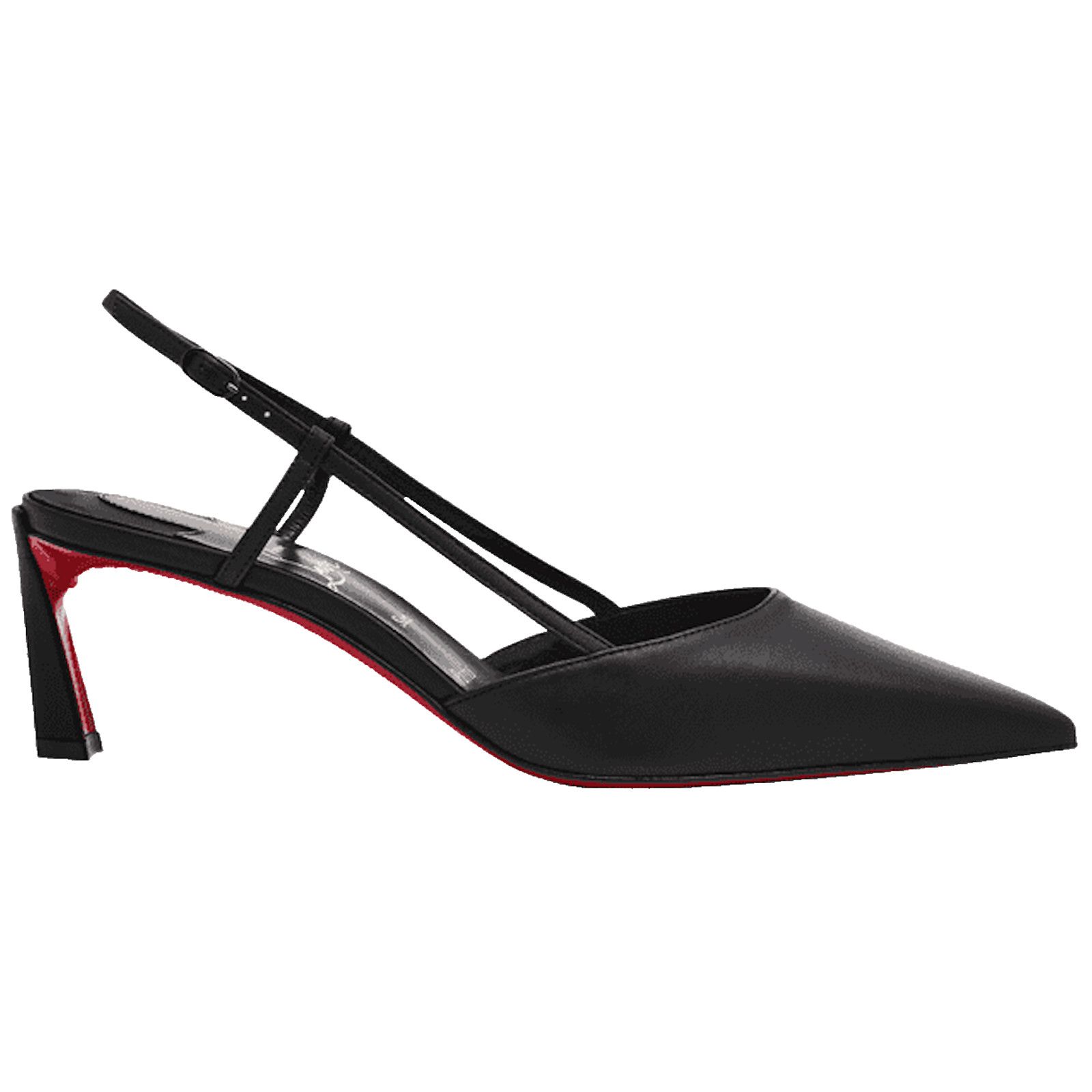Christian Louboutin Condoroline 55 Black Leather Slingback