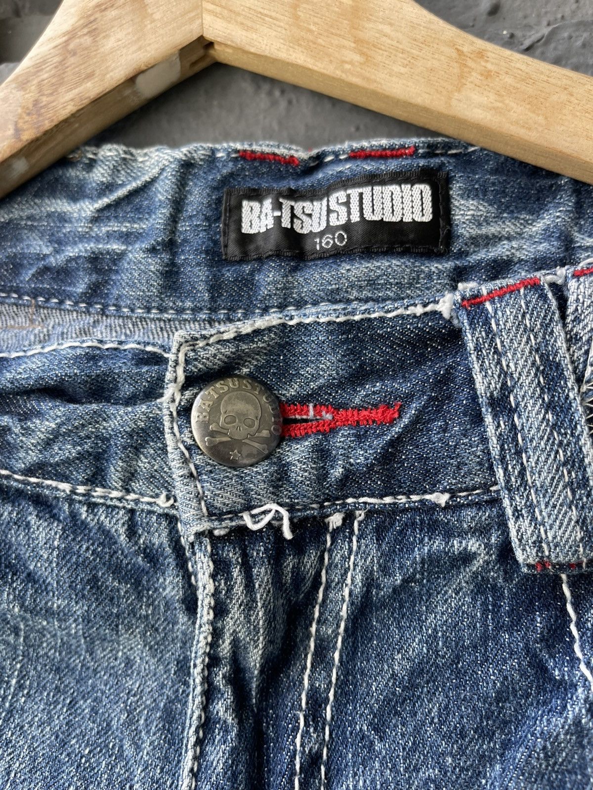 Designer × Japanese Brand Batsu Studio jeans rare Size US 28 / EU 44 - 3 Thumbnail