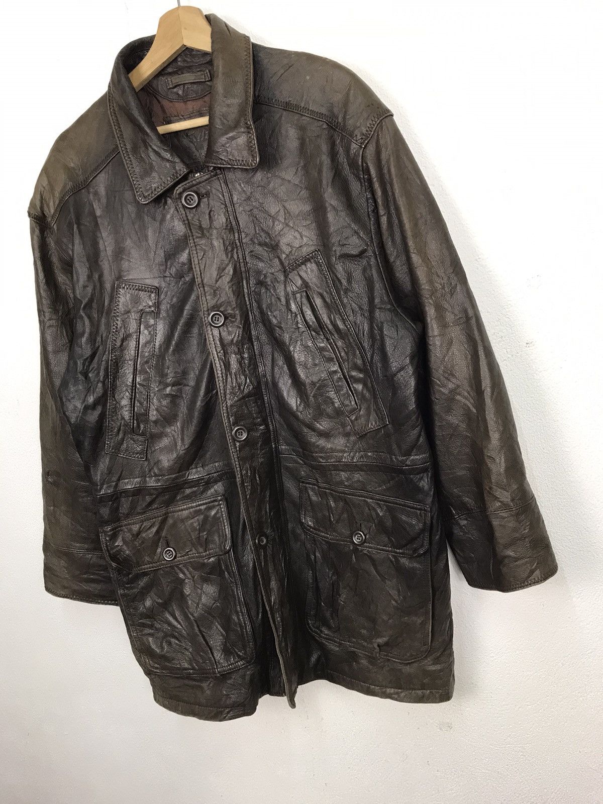 Vintage VINTAGE RED STAGE Leather Jacket Size US L / EU 52-54 / 3 - 2 Thumbnail
