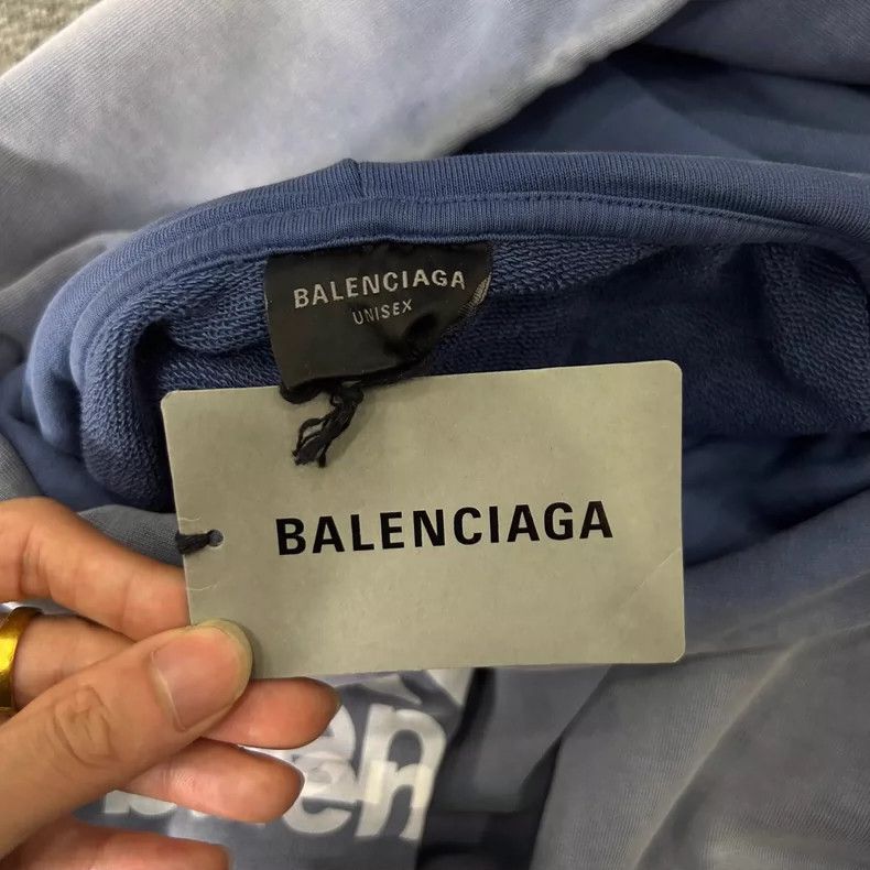 Balenciaga Balenciaga Hooded Sweatshirt, Gray Gradient Size US M / EU 48-50 / 2 - 4 Thumbnail