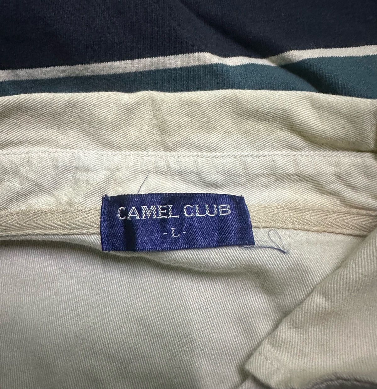 Camel Camel club stripes button up long sleeve Size US L / EU 52-54 / 3 - 5 Thumbnail