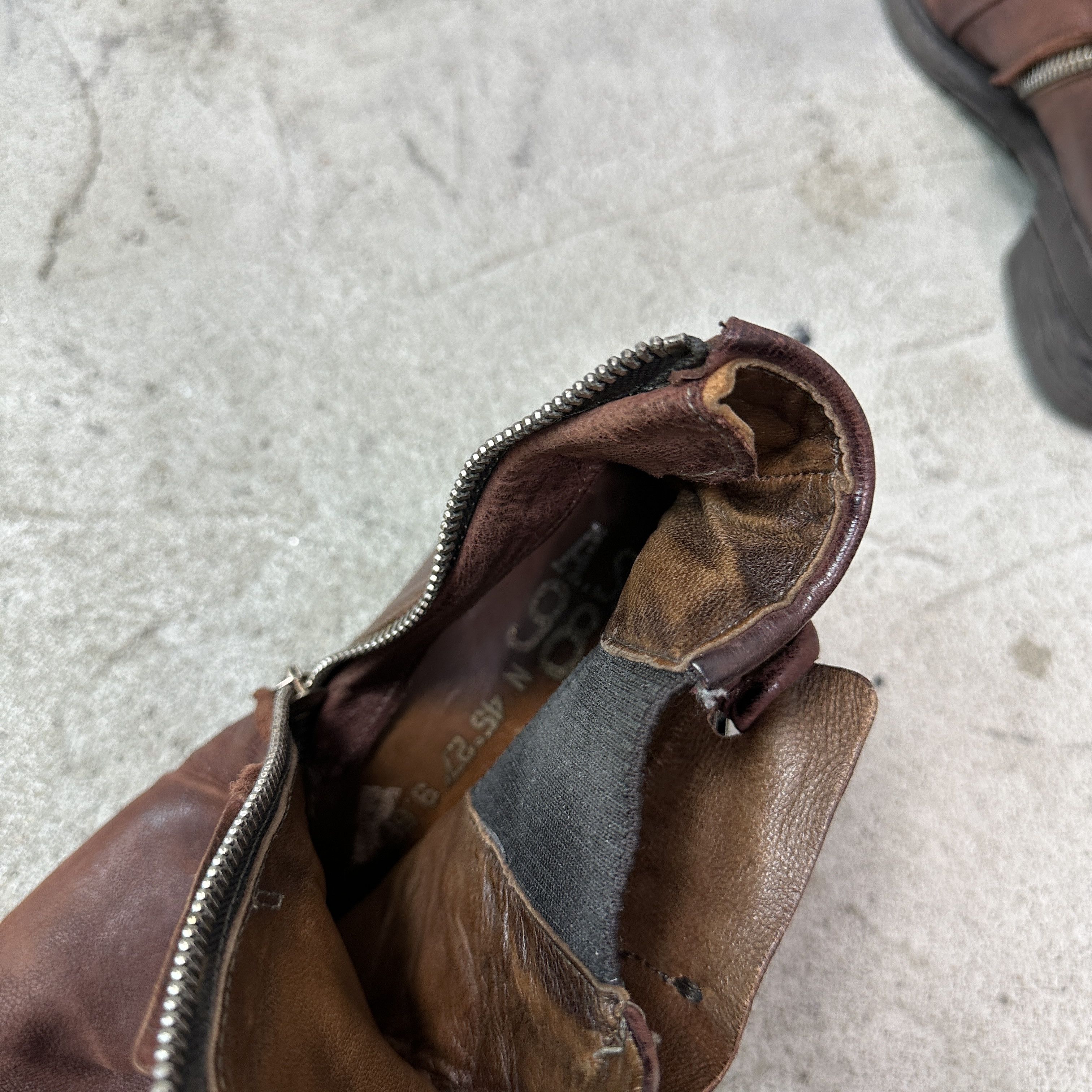 A.S.98 Vintage Leather Airstep AS 98 Steampunk Boots Y2K Size US 9 / IT 39 - 8 Thumbnail