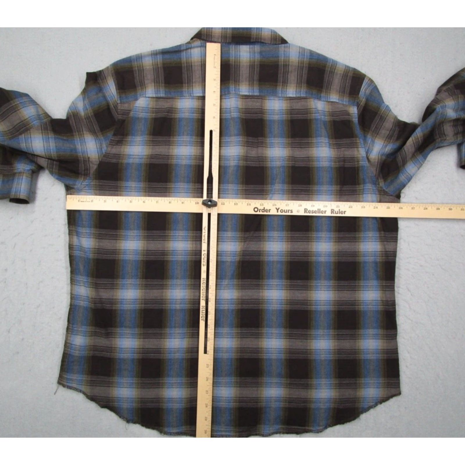 Carbon2Cobalt VINTAGE Carbon 2 Cobalt Men’s Button-Up Shirt XL Blue Check Casual Workwear Long Sleeve 2010s Size US XL / EU 56 / 4 - 4 Thumbnail