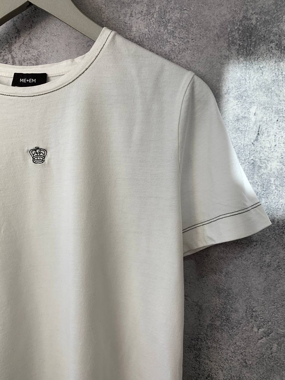 Designer ME+EM Blouse T-Shirt Cotton Modal Logo White size 12 Size XL / US 12-14 / IT 48-50 - 5 Thumbnail