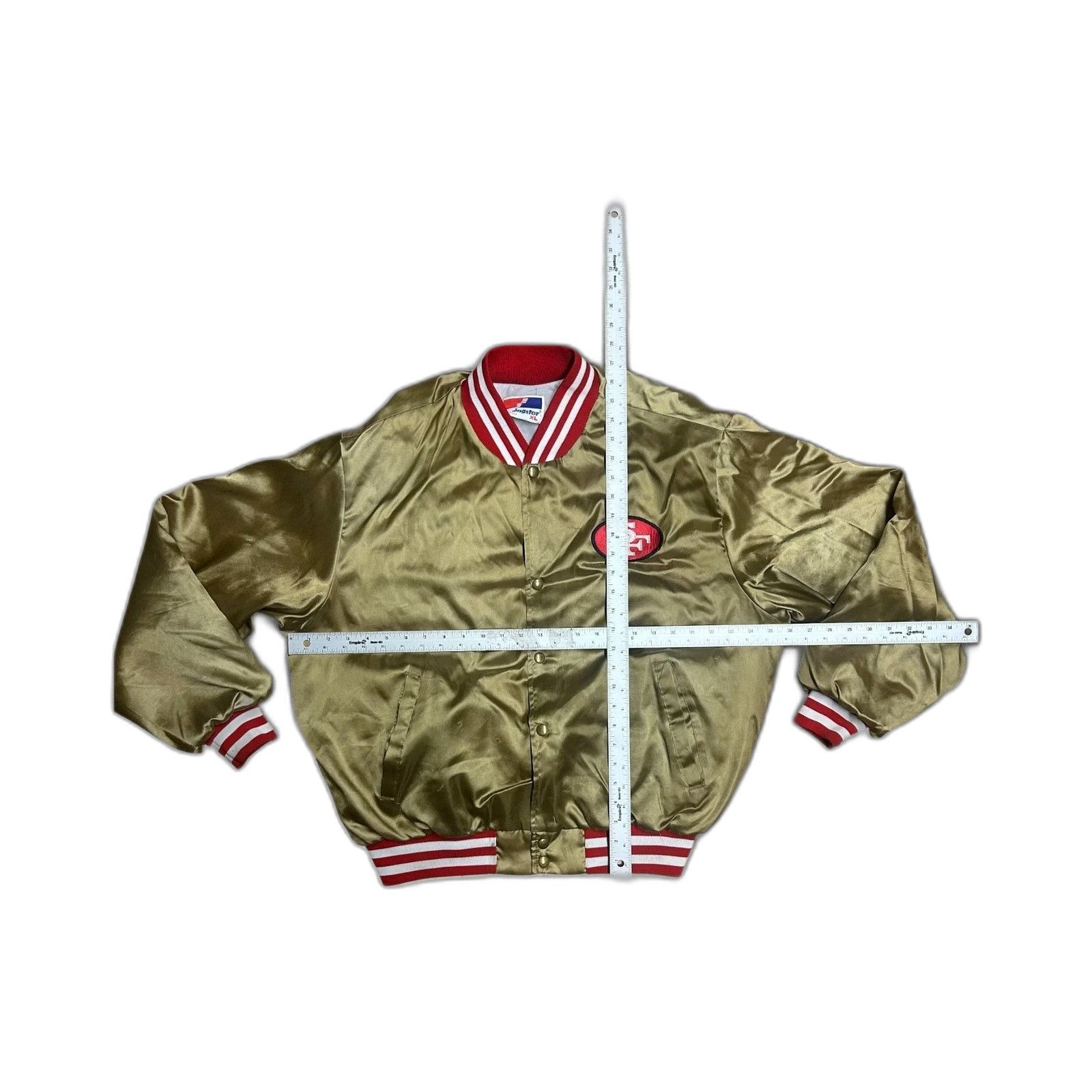Chalk Line Vintage Chalk Line NFL San Francisco 49ers Gold Satin Spell Size US XL / EU 56 / 4 - 3 Thumbnail