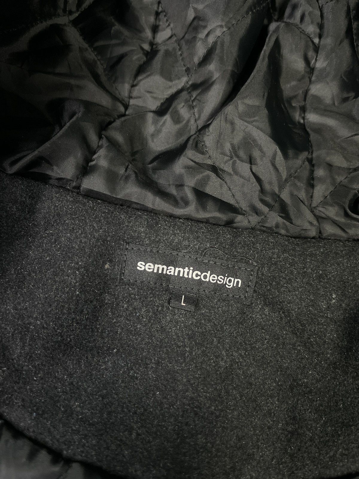 Japanese Brand × semanticdesign Semantic Design Wool Heavy Coat with Hood Size US M / EU 48-50 / 2 - 10 Thumbnail
