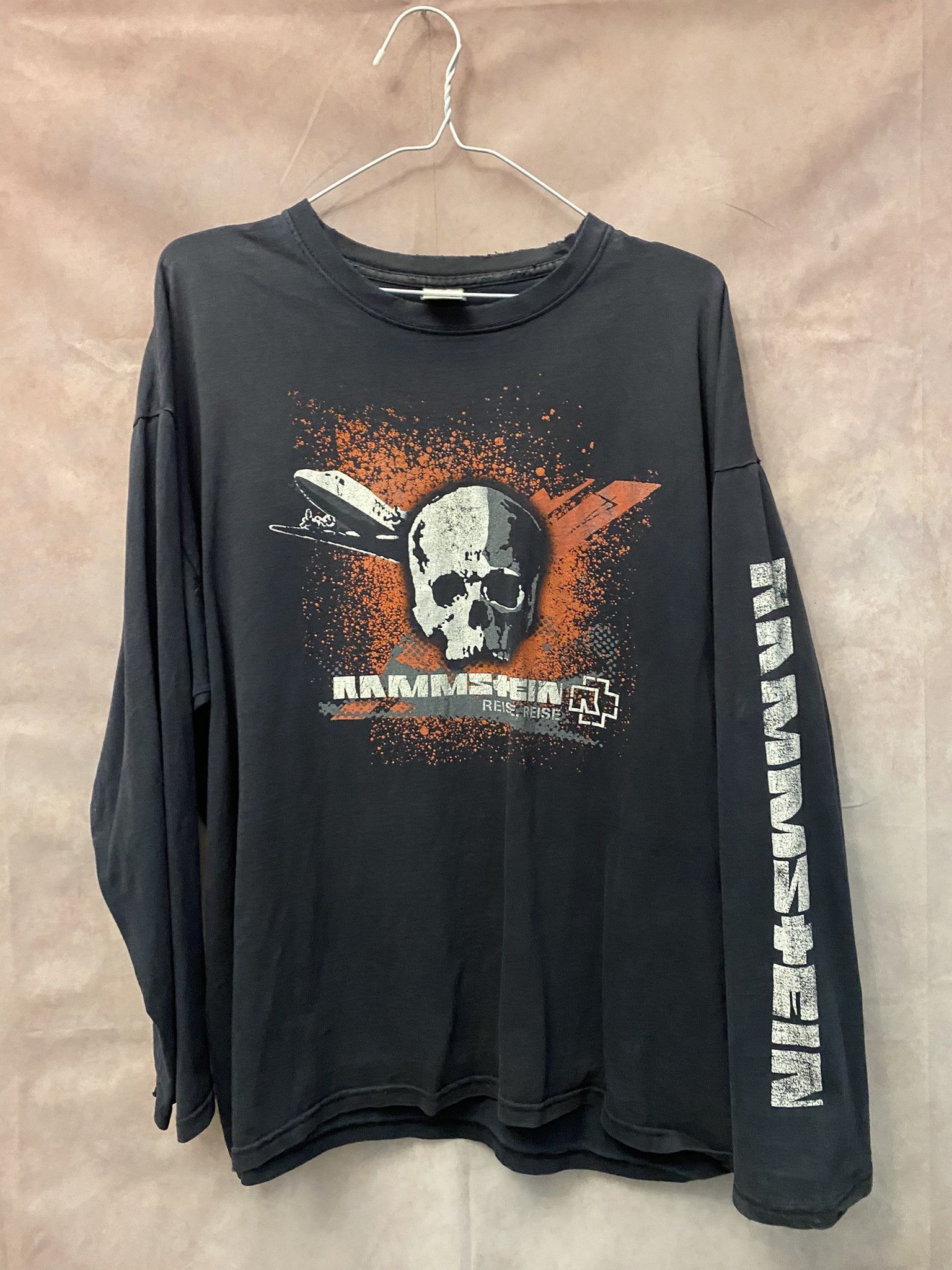 ラムシュタイン　REISE, REISE バンドtシャツ Vintage Rammstein Tour Shirt Reise Reise 2004 Tee Rare Over