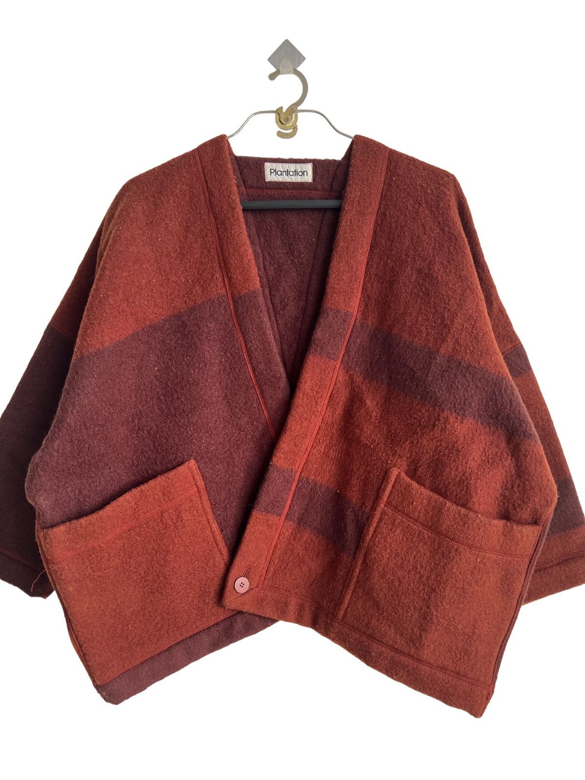 Issey Miyake Exotic Exprimental 80s Issey Miyake Thick Wool Sanjuro Coats Size US XL / EU 56 / 4 - 7 Thumbnail