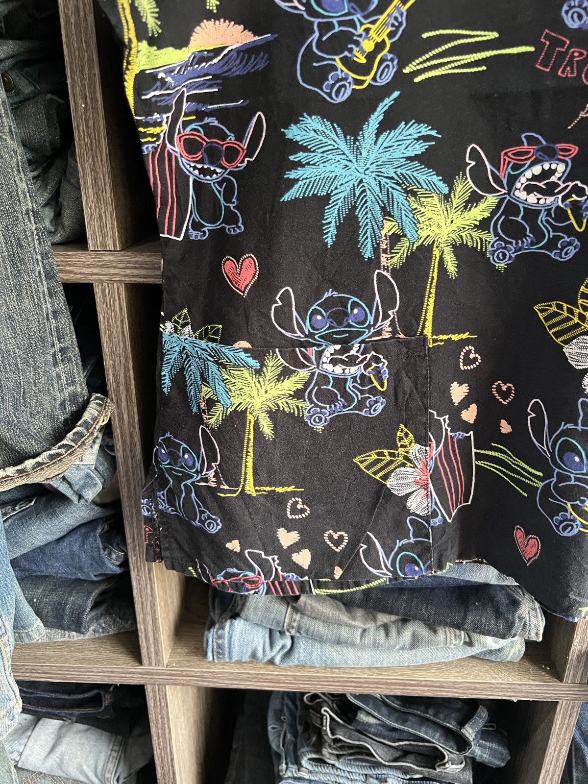 Cartoon Network 🔥Disney Lilo&Stitch Tropical Paradise Scrub Uniform Size L / US 10 / IT 46 - 5 Thumbnail