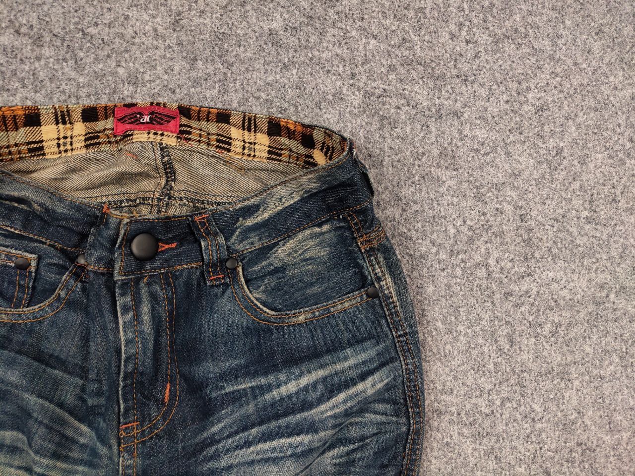 If Six Was Nine If Six Was Nine Sexy Vintage Japan Denim Mini Skirt Y2K Size 29" - 4 Thumbnail