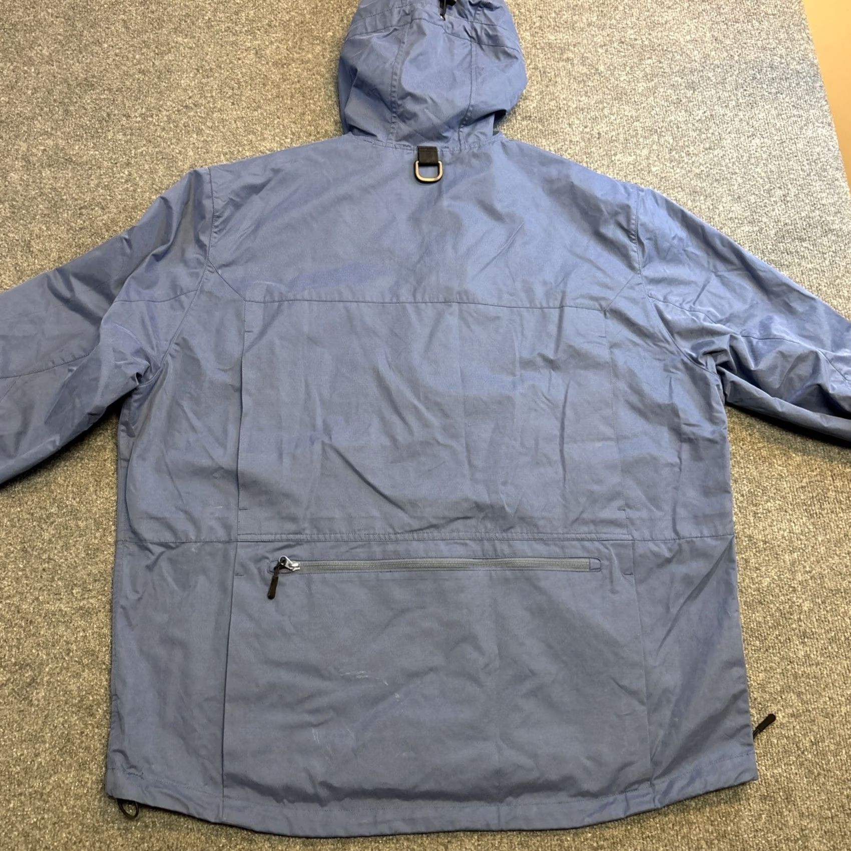 Vintage J L Powell Jacket Hooded Blue Men's XXL Full Zip Rain Size US XXL / EU 58 / 5 - 5 Thumbnail