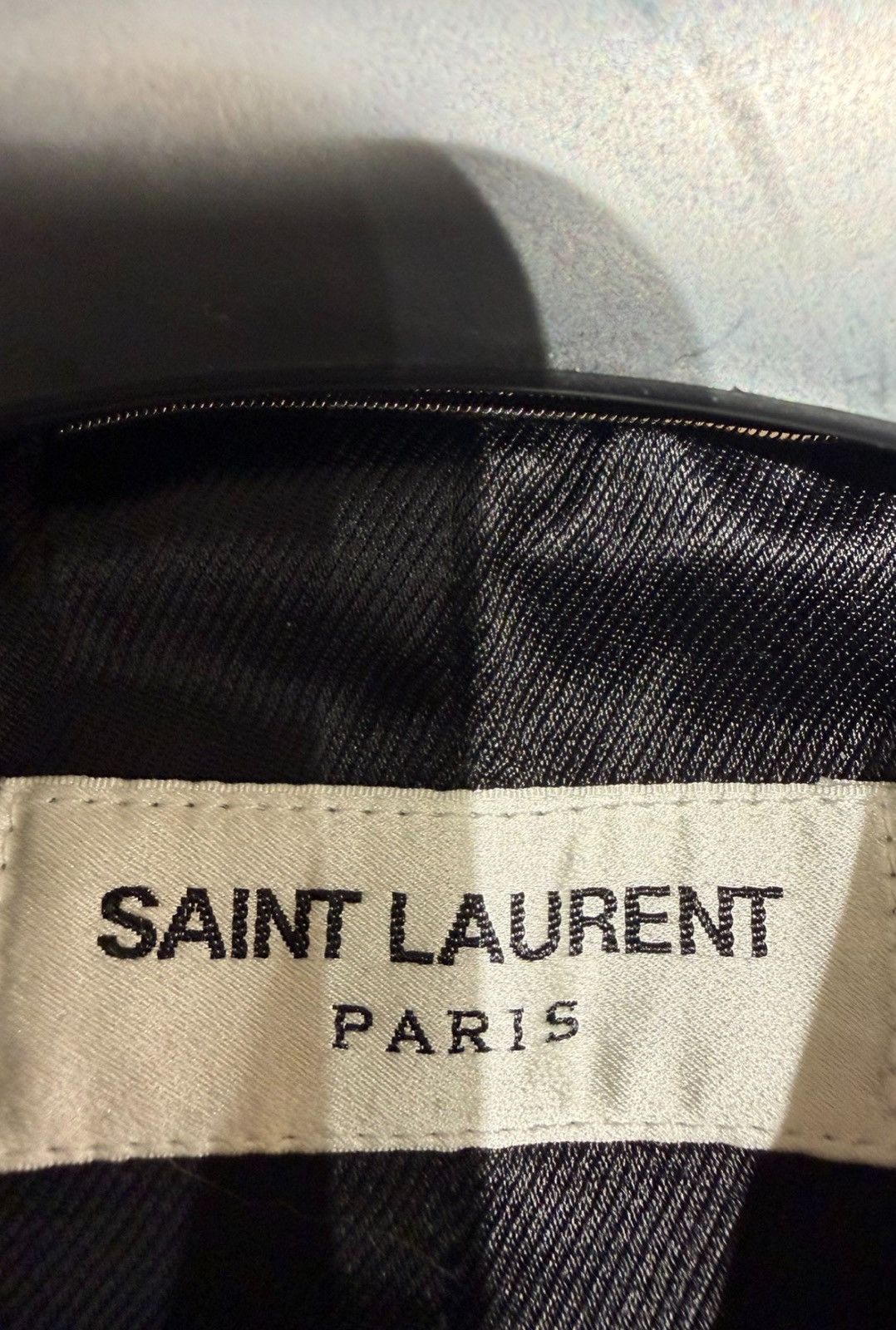 Saint Laurent Paris Saint Laurent 23SS Lambskin Trucker Motorcycle Jacket Size US L / EU 52-54 / 3 - 3 Thumbnail