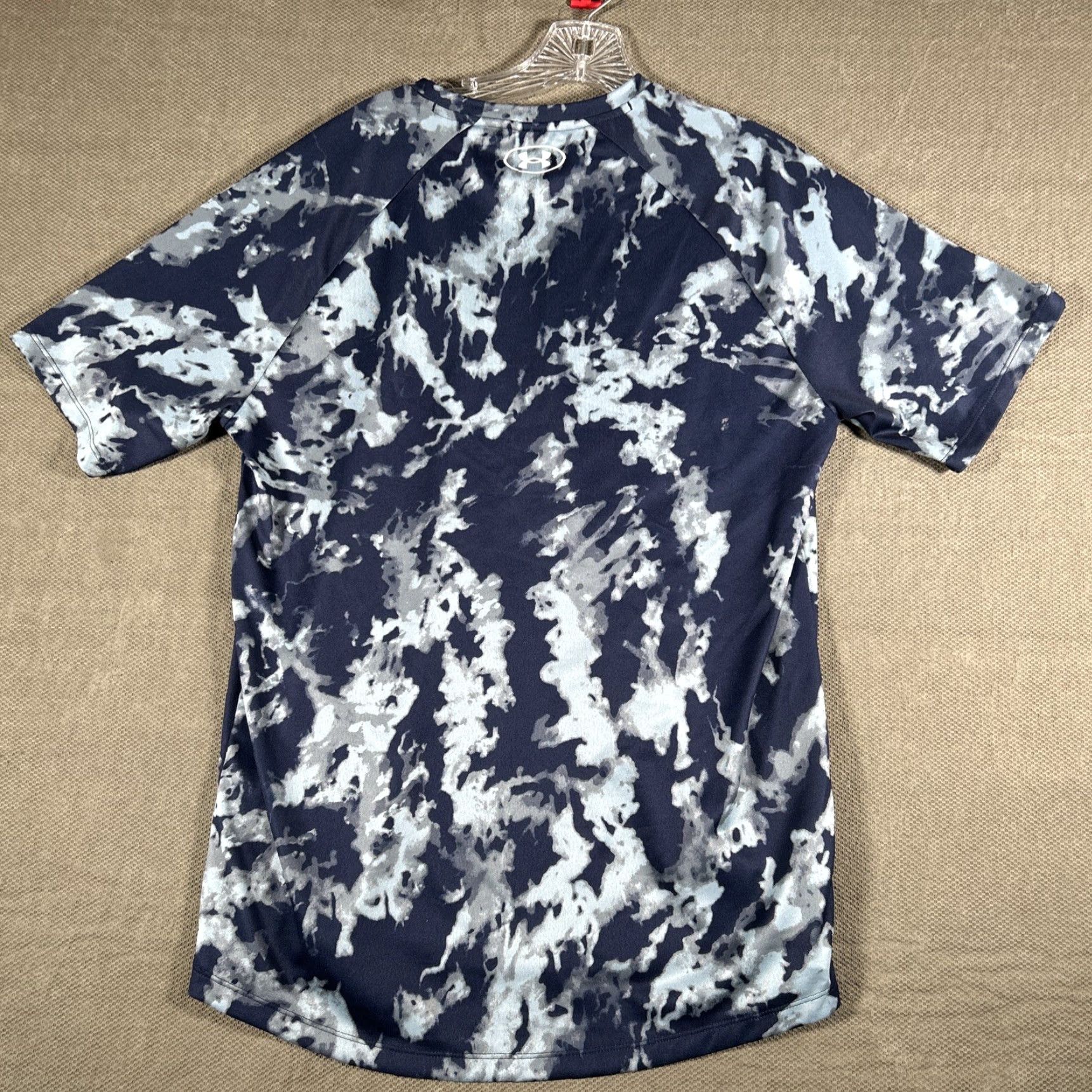 Under Armour Under Armour Shirt Loose Mens Medium Blue Camo Short Sleeve Heat Gear Size US M / EU 48-50 / 2 - 7 Thumbnail