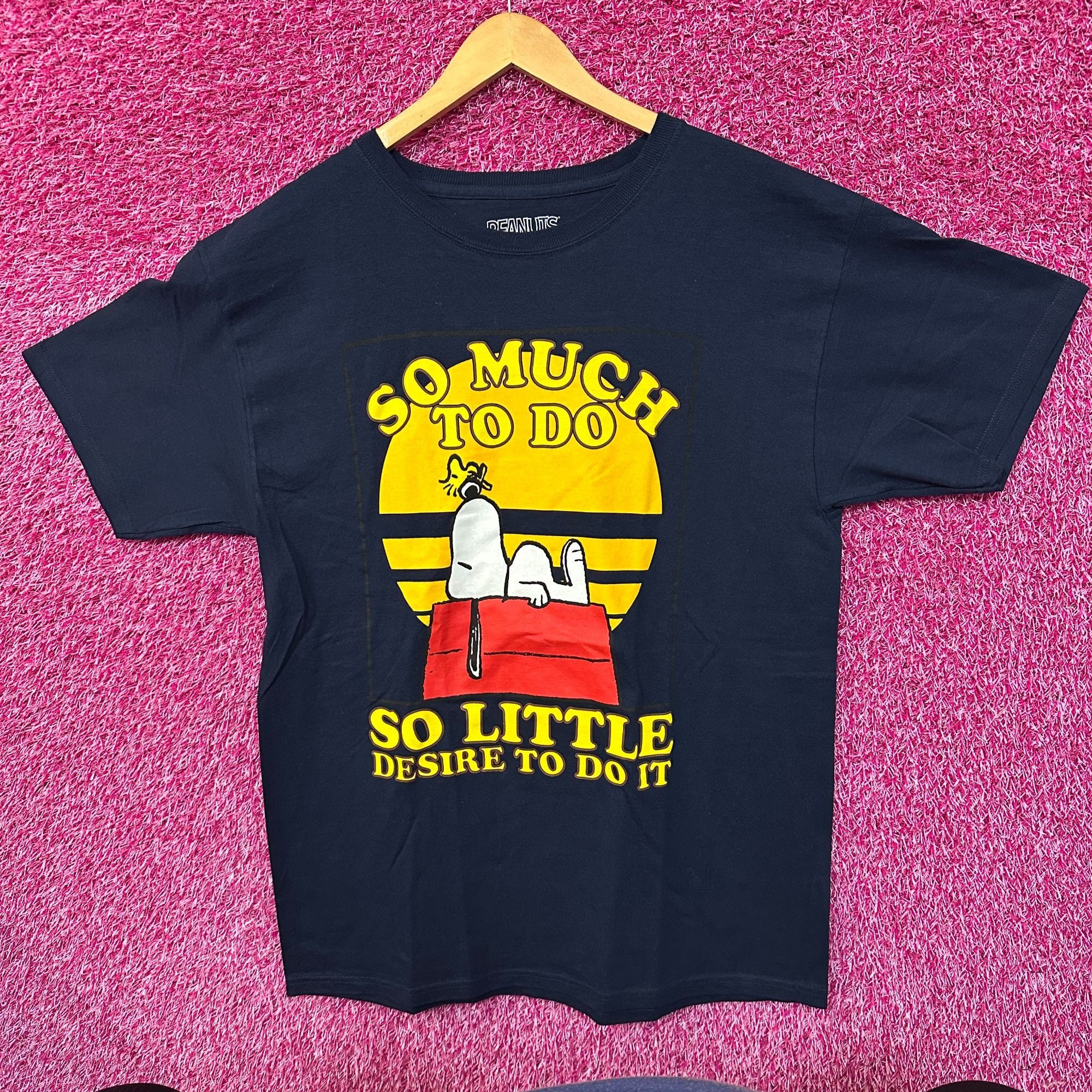 Peanuts Charles Schulz Peanuts Snoopy & Woodstock Lazy Sunday Tee L Size US L / EU 52-54 / 3 - 1 Thumbnail