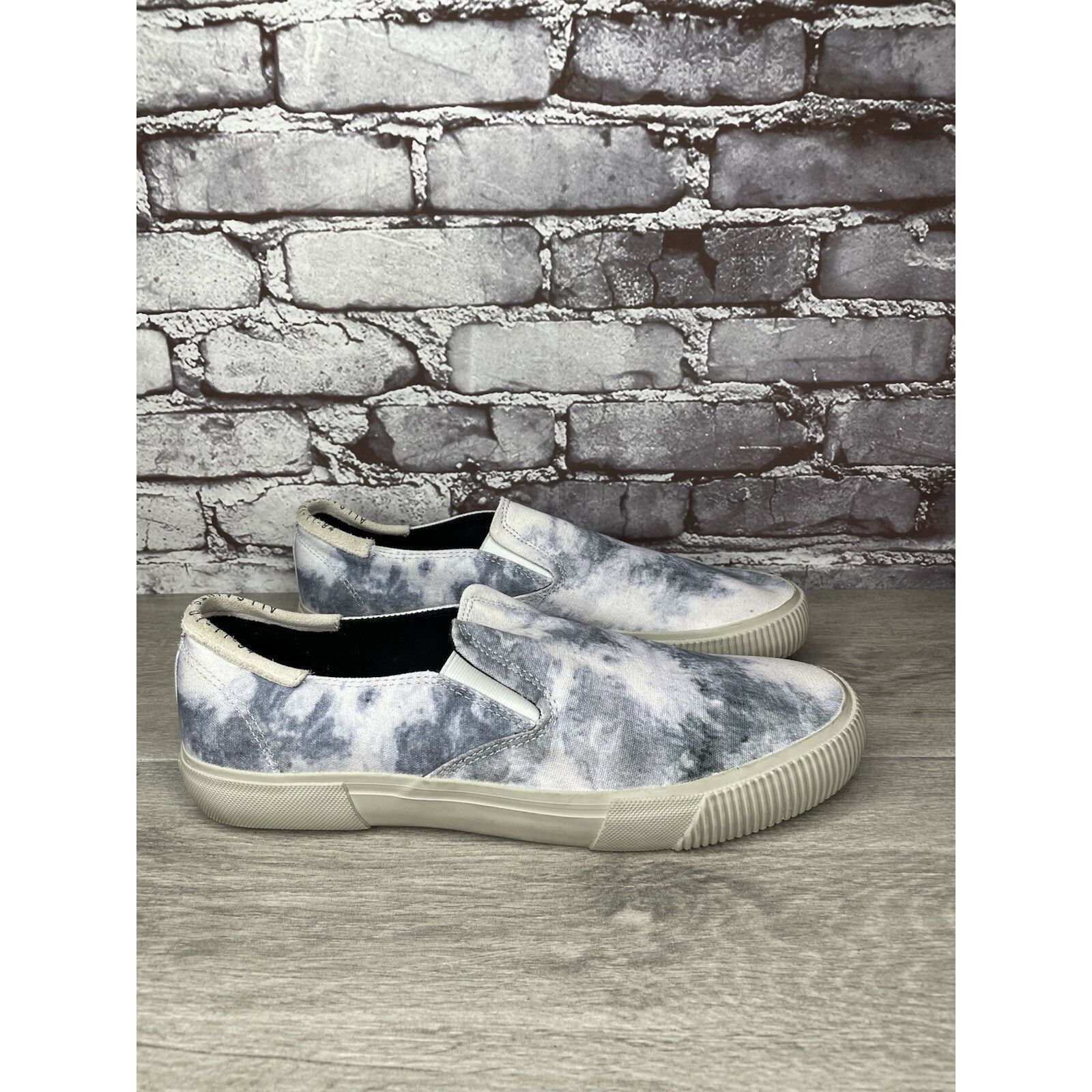 Allsaints All Saints Manny Blue White Tie Dye Canvas Slip On Casual Sh Size US 13 / EU 46 - 8 Thumbnail