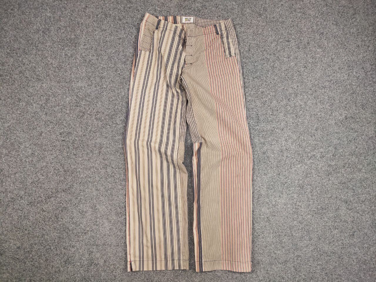 W&LT Vintage W&LT Walter Van Beirendonck Puk Puk Striped Pants Size US 34 / EU 50 - 7 Thumbnail