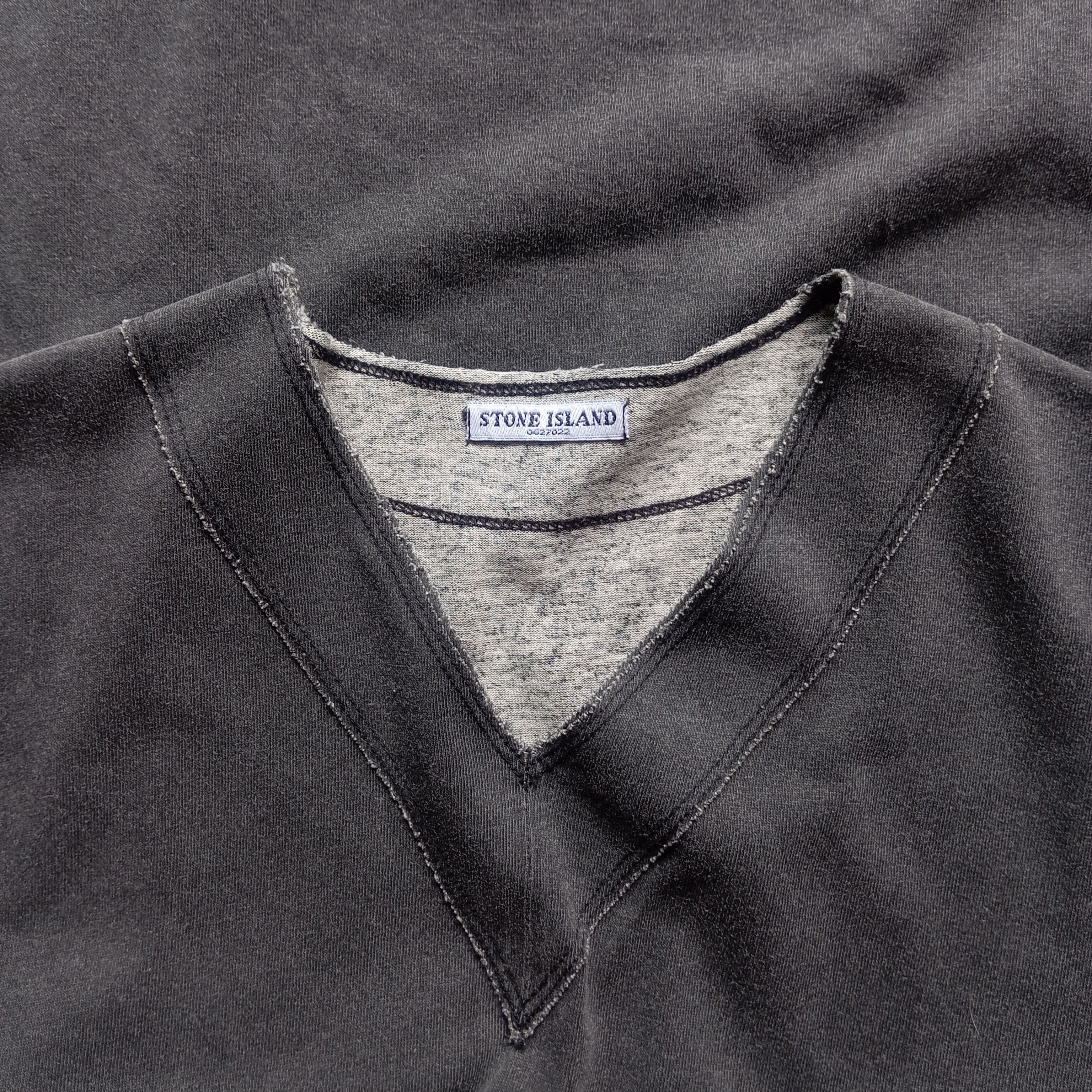 Stone Island Vintage Stone Island v-neck washed t shirt Size US M / EU 48-50 / 2 - 2 Thumbnail