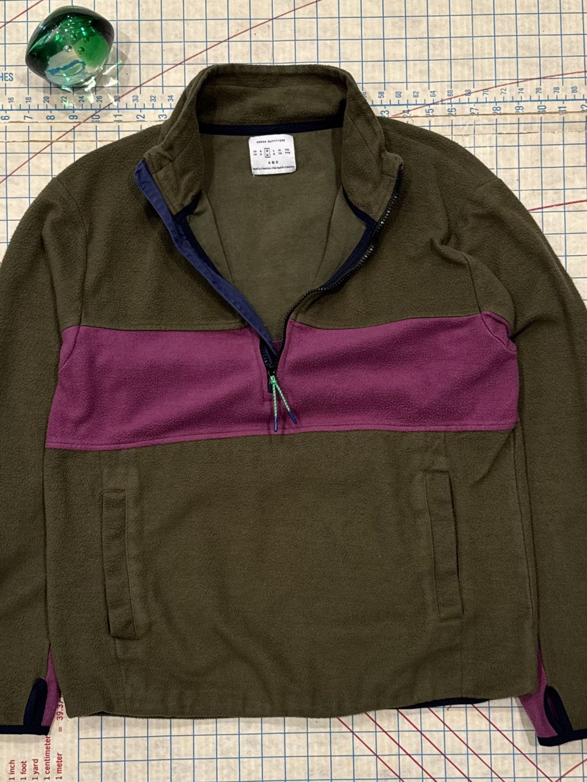 Urban Outfitters Urban Outfitters Brown 1/2 Zip Fleece Mens Size Medium Size US M / EU 48-50 / 2 - 2 Thumbnail