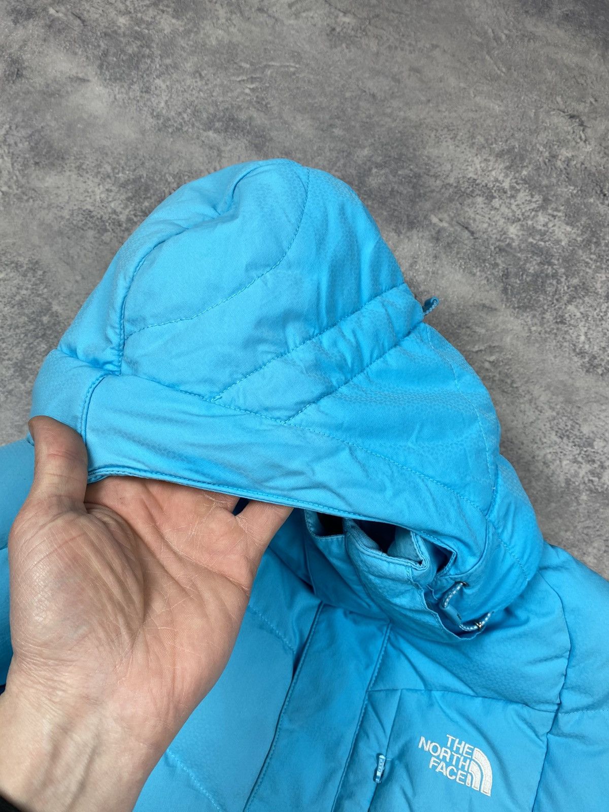 The North Face The North Face 550 Puffer Jacket Blue Fill Hooded Snow Ski Size M / US 6-8 / IT 42-44 - 21 Thumbnail