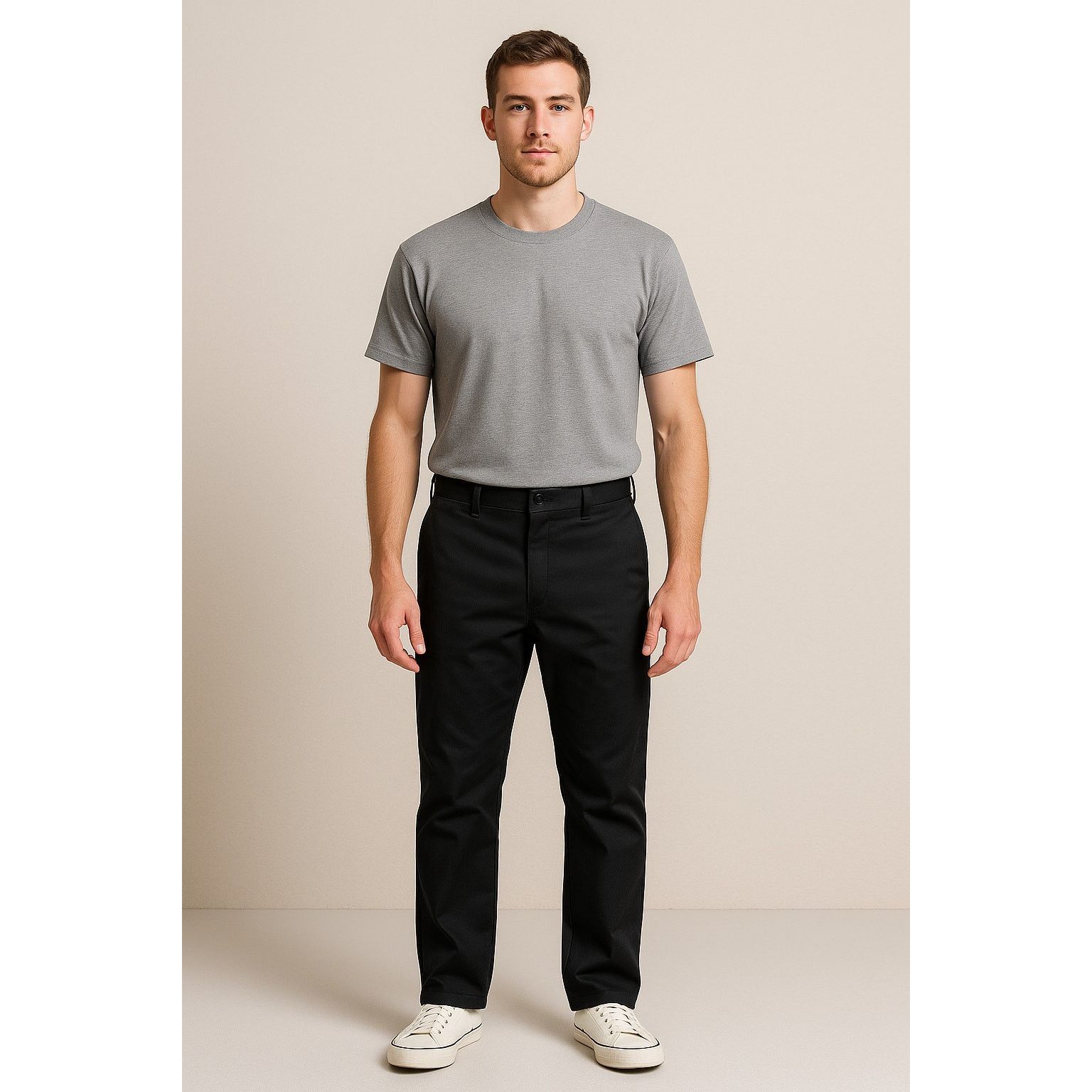 Dickies Dickies Slim Straight Work Pants Black Men’s 32x32 Size US 30 / EU 46 - 1 Thumbnail