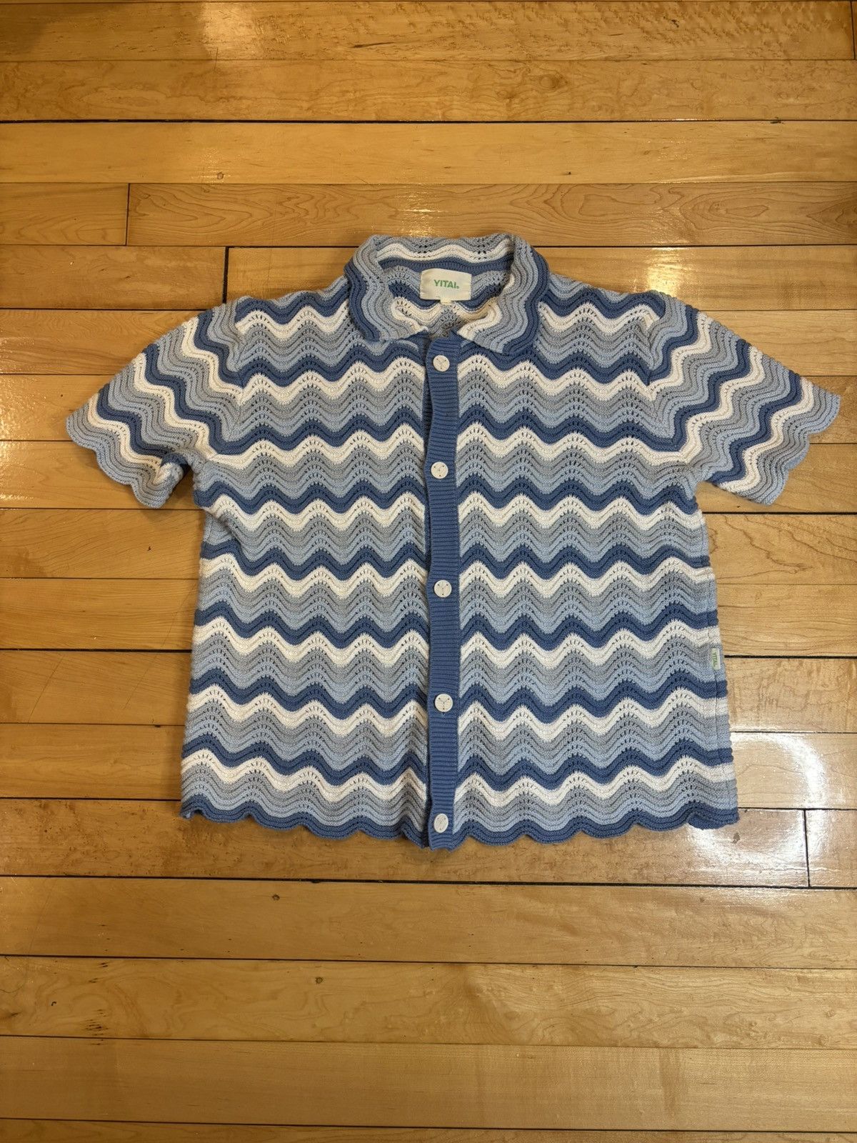 YITAI Azure Shale Stitch Sweater Button Up Size US M / EU 48-50 / 2 - 1 Thumbnail