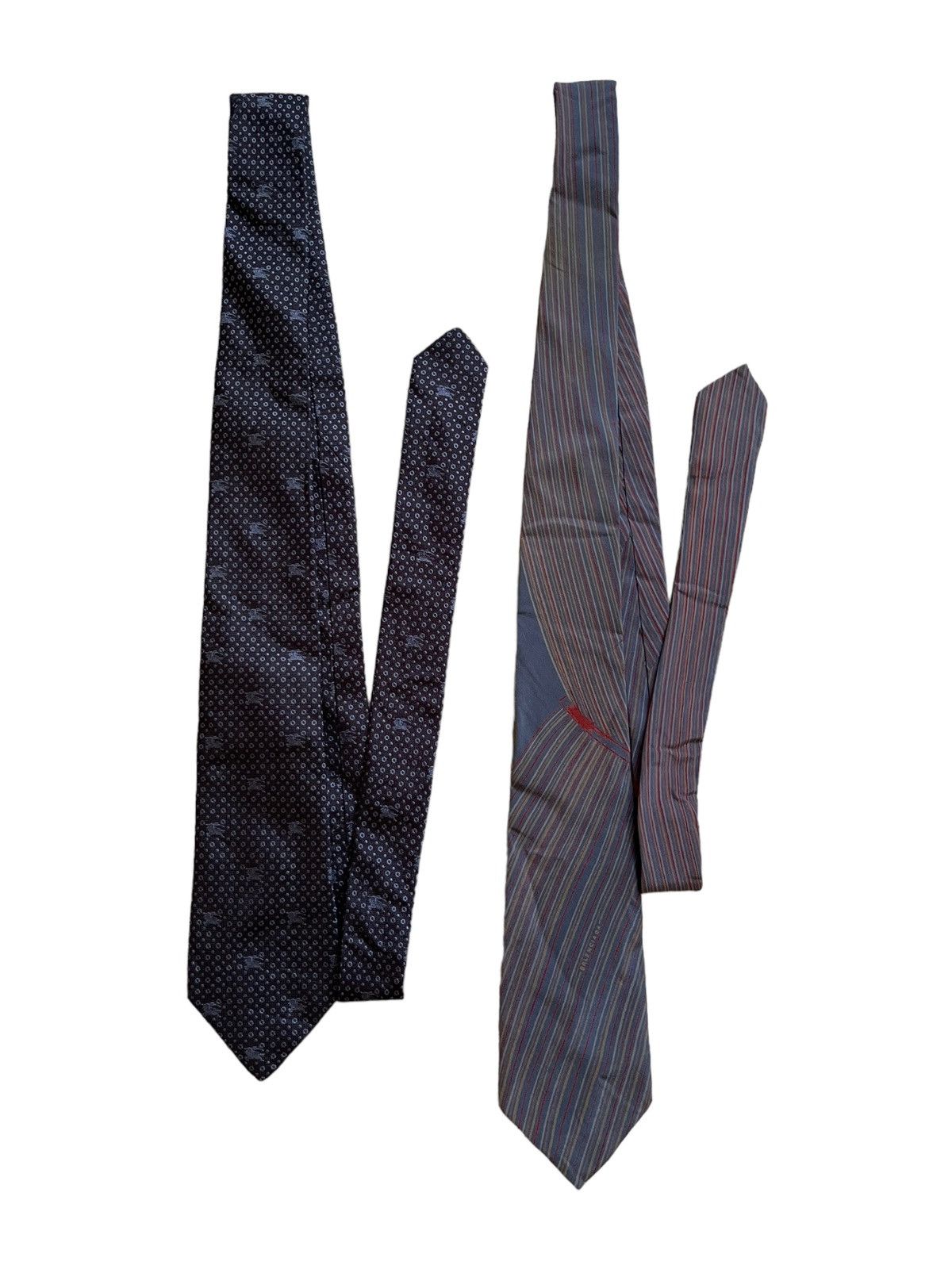 COMBO Burberry X Balenciaga Silk Necktie
