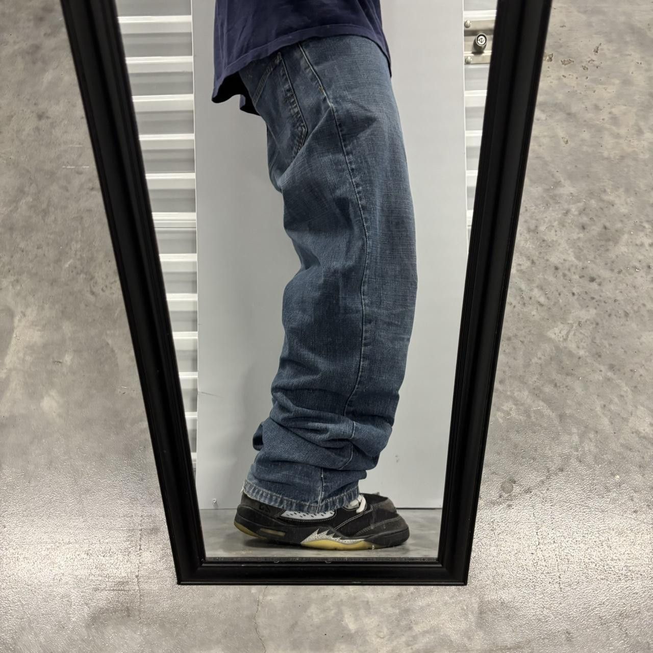 Japanese Brand × Vintage Crazy Vintage Y2K/2000s Grunge Dark Wash Essential Denim Jeans! Size US 32 / EU 48 - 2 Thumbnail