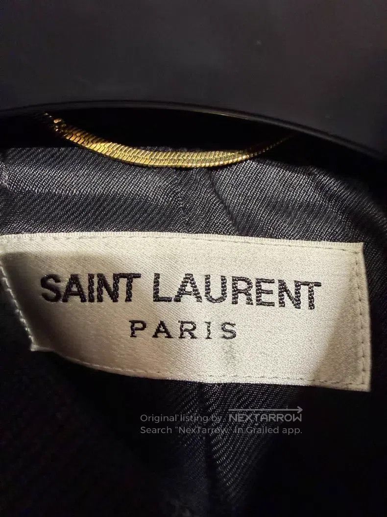 Saint Laurent Paris Saint Laurent Paris Black Warrior Wool and Leather Basebal Size M / US 6-8 / IT 42-44 - 2 Thumbnail