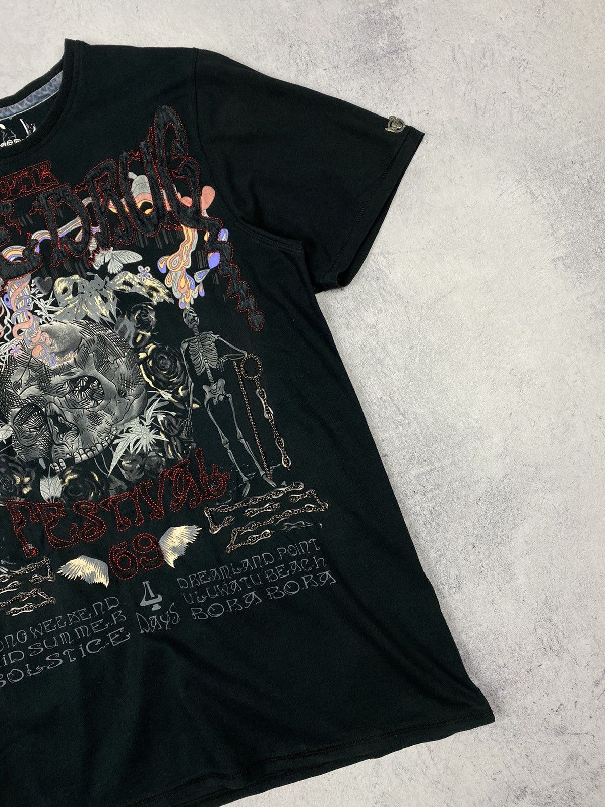 Ringspun Ringspun Skulls Affliction Style Avant Garde Tee Size US L / EU 52-54 / 3 - 5 Thumbnail
