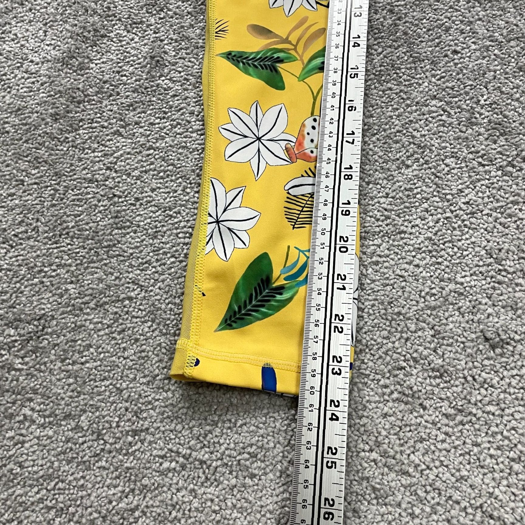 Vintage Zyia Active Compression Leggings Womens 4 Yellow Floral Athletic Yoga Leggings Skinny Size 27" / US 4 / IT 40 - 6 Thumbnail