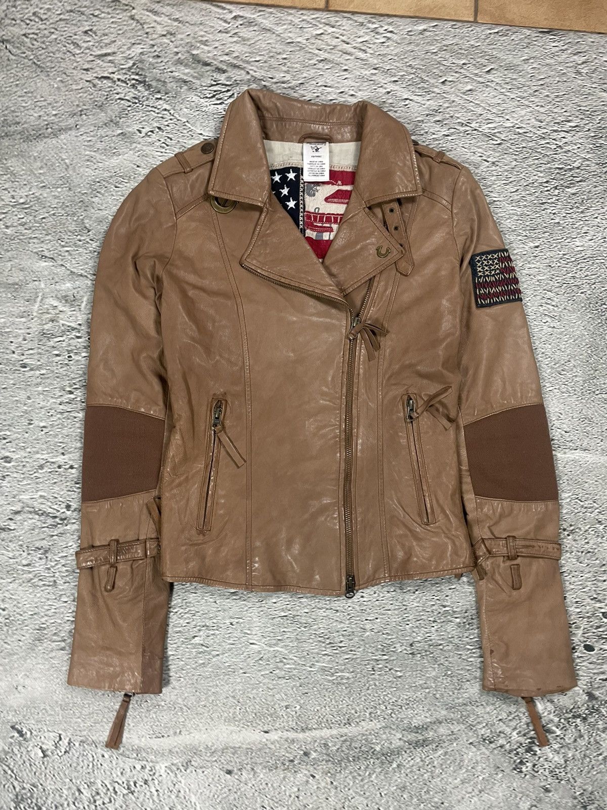 True Religion True Religion leather jacket brown Y2K Avant Garde kill bill Size XS / US 0-2 / IT 36-38 - 1 Thumbnail