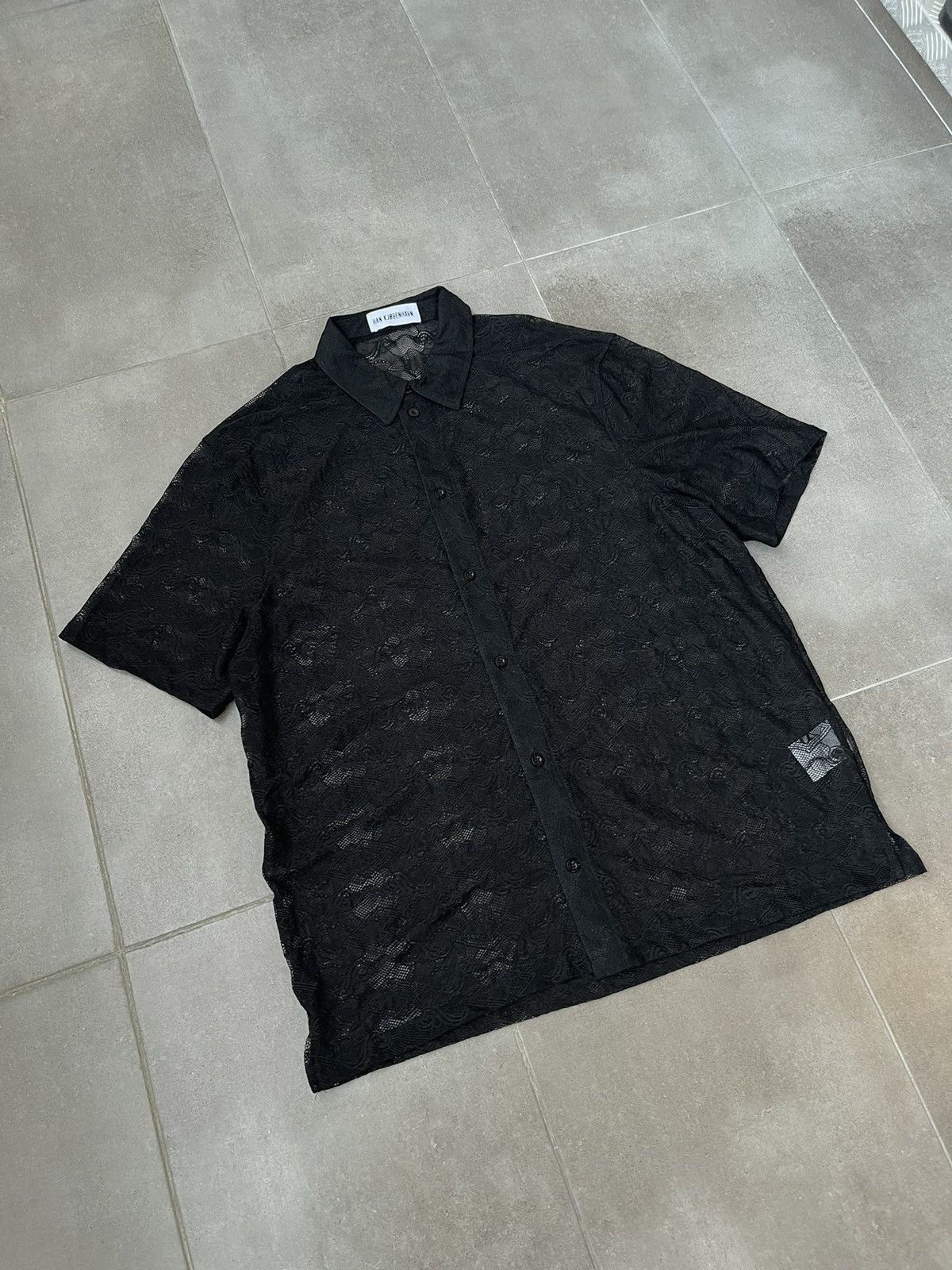 Han Kjobenhavn !DS! SS23 Han Kjobenhavn Lace Monogram Black Summer Shirt Size US M / EU 48-50 / 2 - 10 Thumbnail