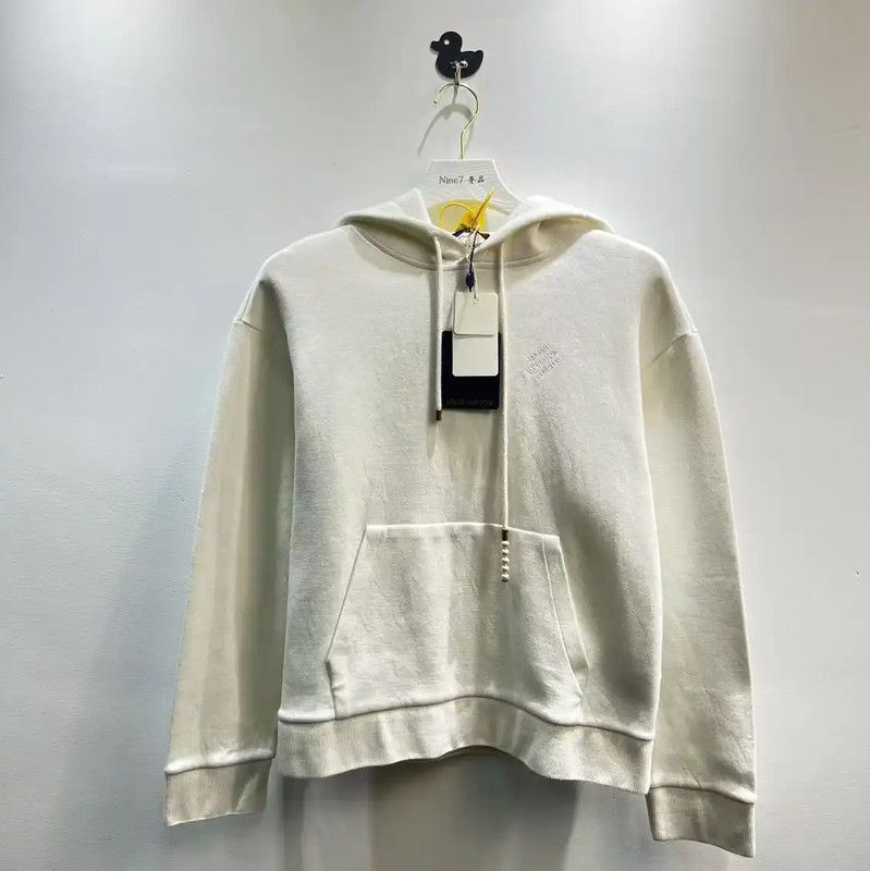 Louis Vuitton Louis Vuitton White Cotton Men's Hoodie 0089 Size US M / EU 48-50 / 2 - 1 Thumbnail