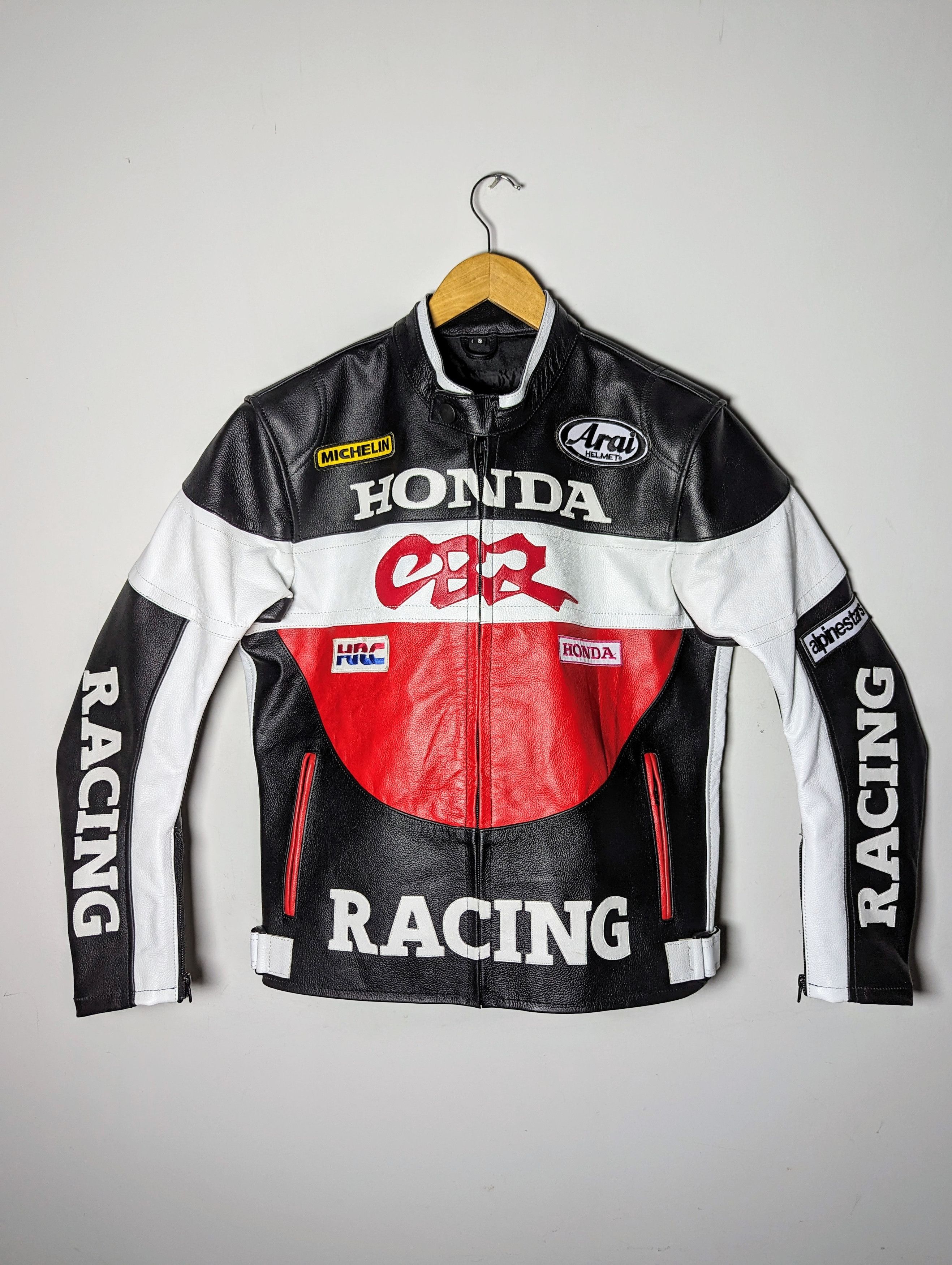 Honda 💥🔥 HONDA CBR RACING LEATHER JACKET RARE Size US S / EU 44-46 / 1 - 1 Thumbnail