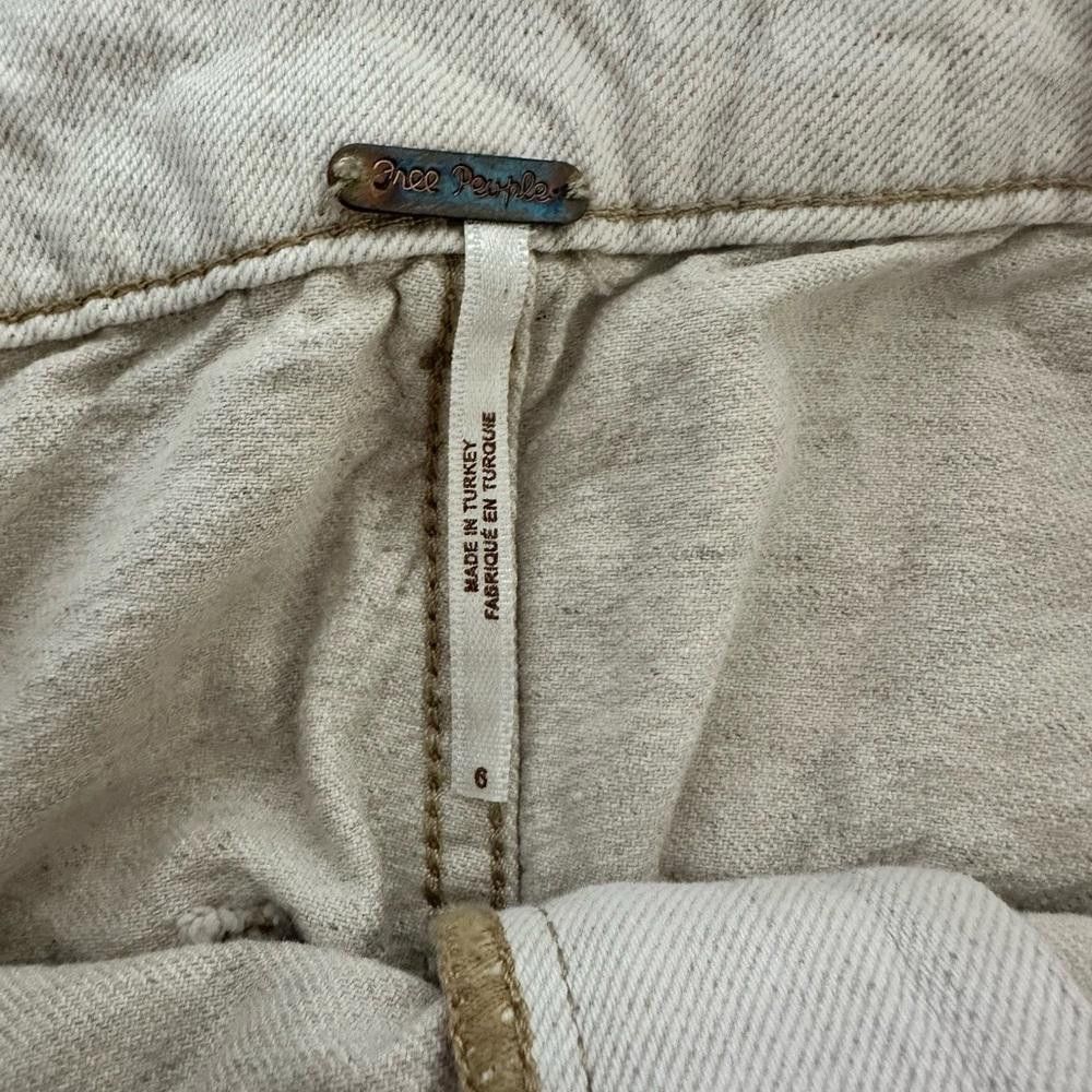 Free People Free People Splendor in the Grass Paper Bag Skirt Oatmeal 6 Size 28" / US 6 / IT 42 - 7 Thumbnail