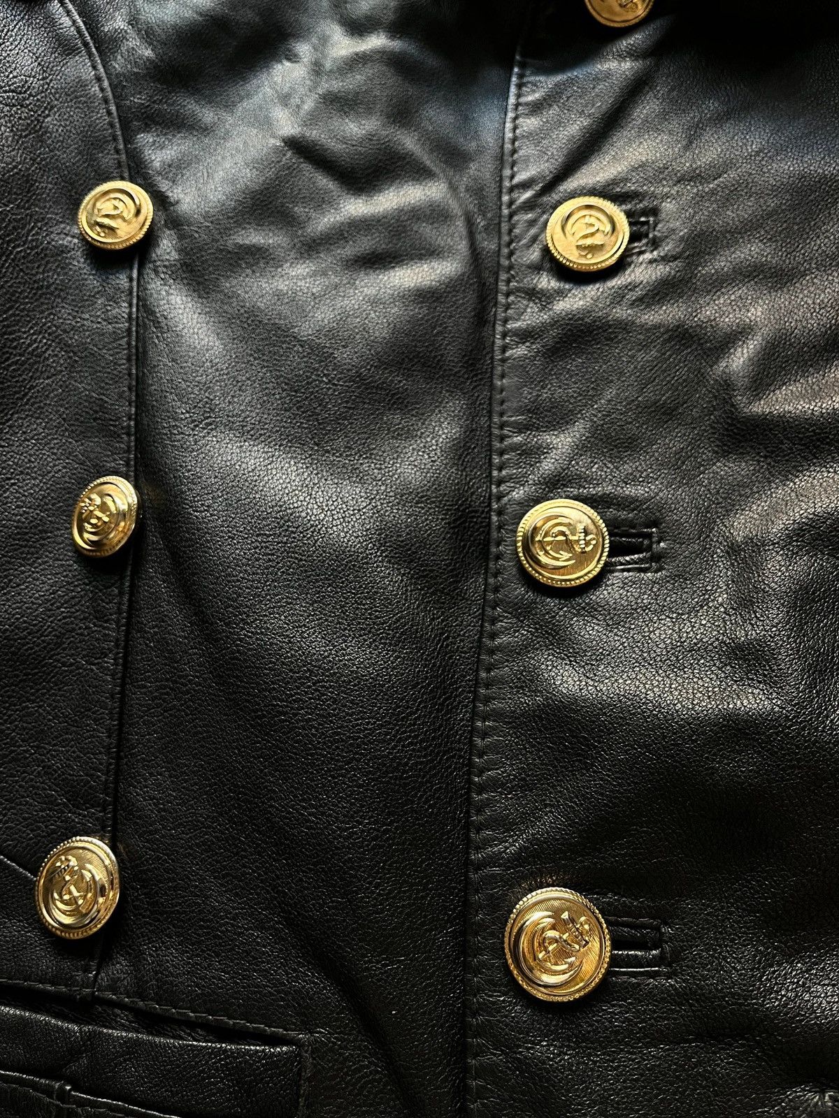 Other Vintage 1980's - 1990's Sz M Leather Jacket Black Rare Size M / US 6-8 / IT 42-44 - 5 Thumbnail
