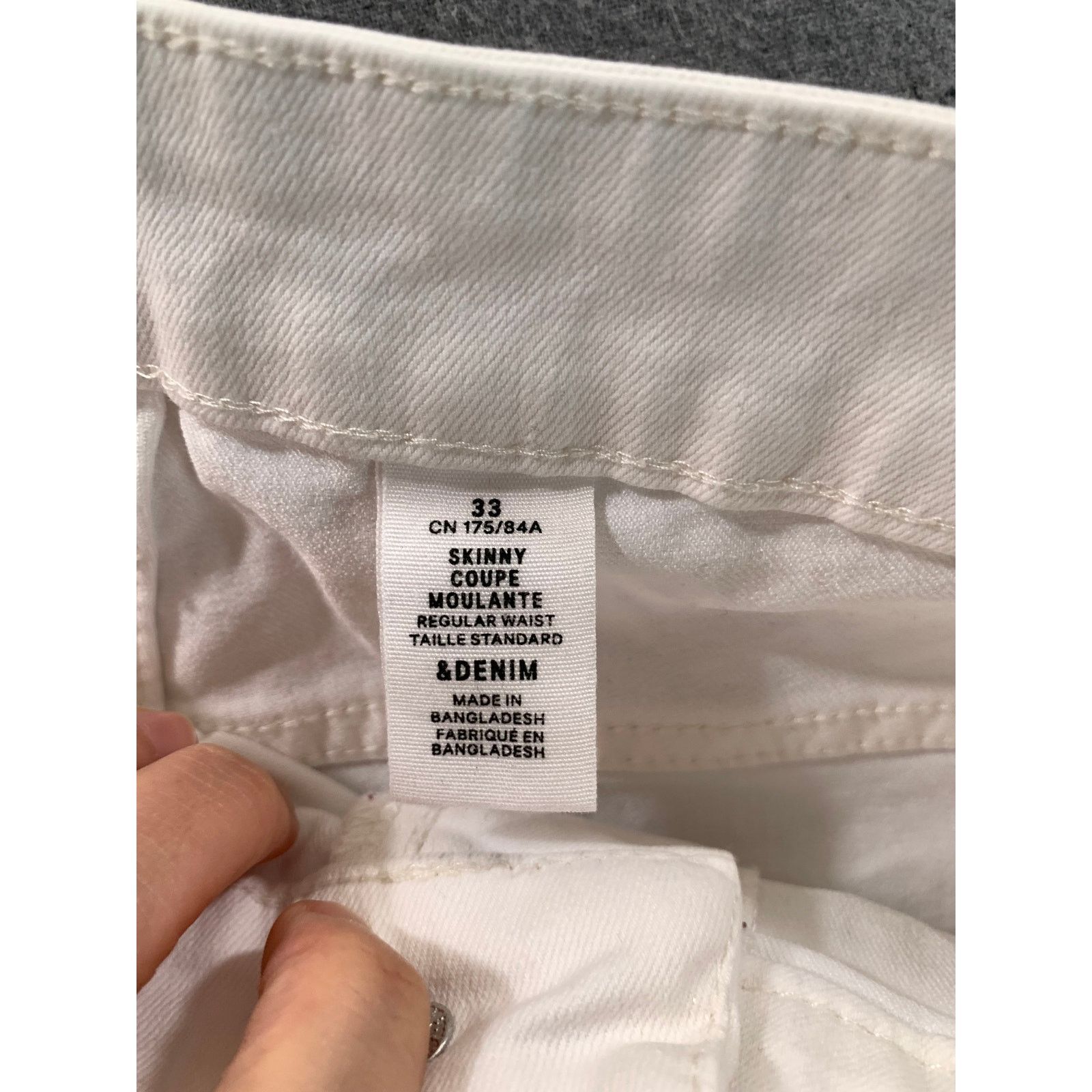 Other & Denim Women's Pants Size 33 White Size 33" - 3 Thumbnail