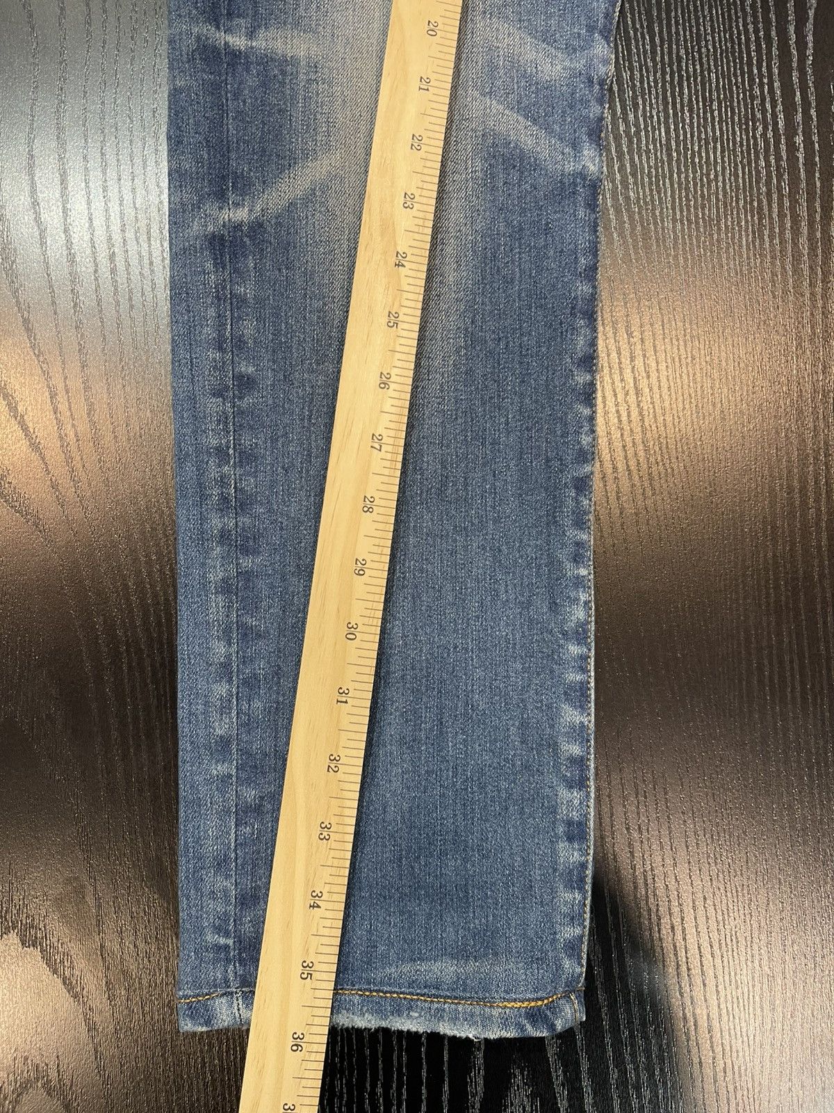 Amiri Size 34 - Amiri Plain Blue Honeycomb Denim Retail $1,090 Size US 34 / EU 50 - 6 Thumbnail