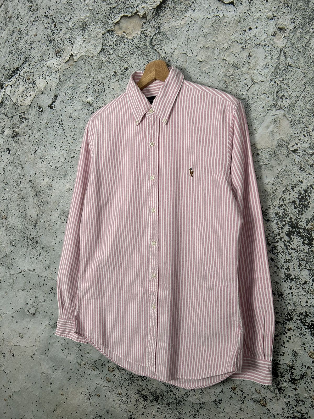 Polo Ralph Lauren Polo Ralph Lauren Stripe Pink Shirt Basic Elegant Premium Size US M / EU 48-50 / 2 - 2 Thumbnail