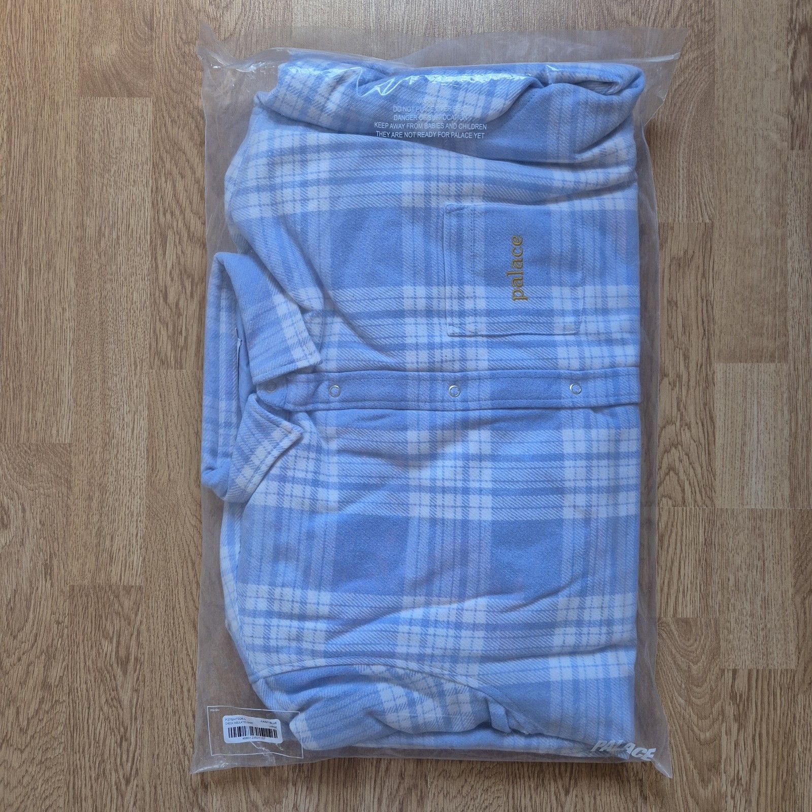 Palace Palace Check Insulated Check Shirt Faint Blue Large New FW24 Size US L / EU 52-54 / 3 - 8 Thumbnail