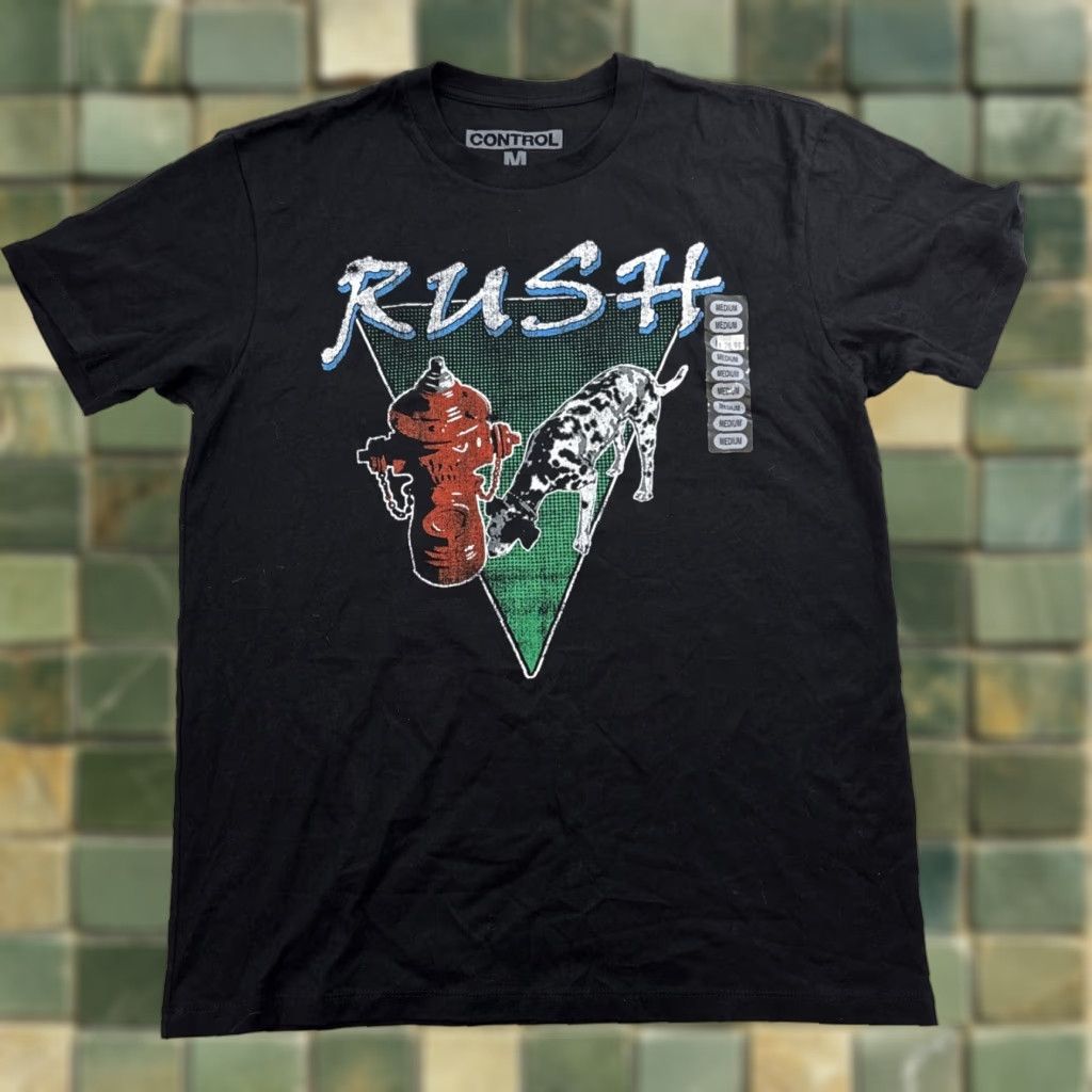 Vintage Control Rush Men's T-Shirt Slim Fit M NWOT Black 1983 Tour Signals European Slimming"} Size US M / EU 48-50 / 2 - 1 Thumbnail