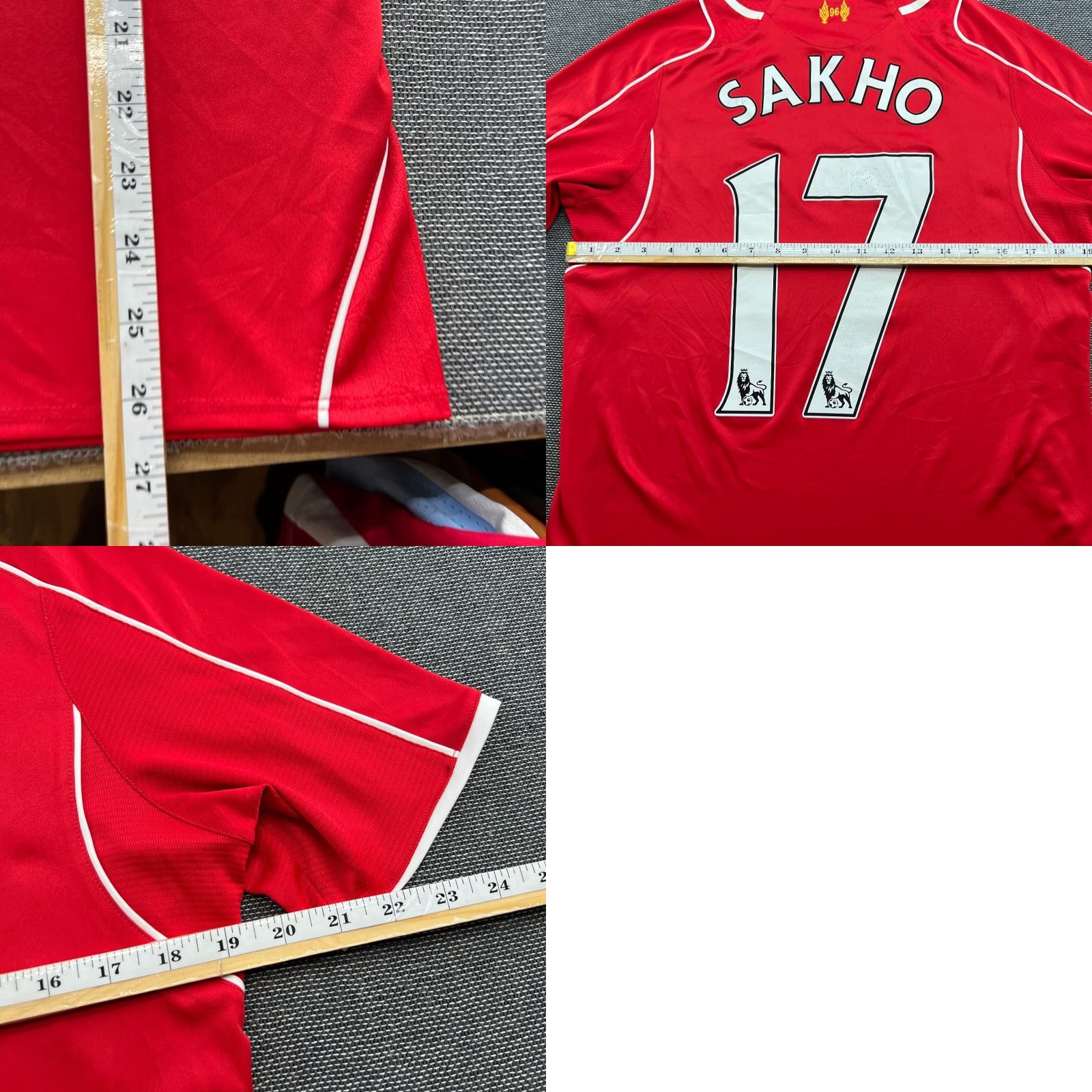Vintage Liverpool FC 2014 2015 Home Sakho #17 Football Jersey Mens Small Warrior Adult Shirt Size US S / EU 44-46 / 1 - 10 Thumbnail