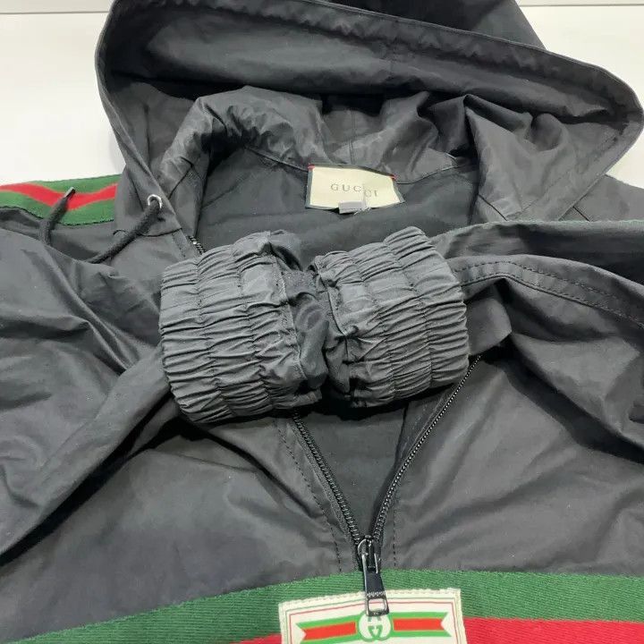 Gucci Gucci Gucci Logo Hooded Jacket for Men -2506 Size US M / EU 48-50 / 2 - 6 Thumbnail