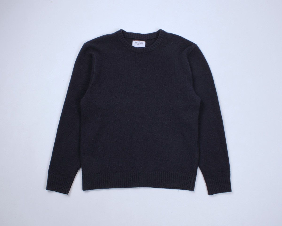 Designer × Our Legacy OUR LEGACY 1980-81 Virgin Wool Boiled Knit Sweater Size US L / EU 52-54 / 3 - 5 Thumbnail