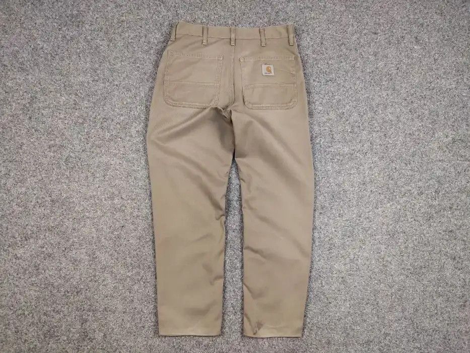 Carhartt Vintage 90' Carhartt Simple Beige Distressed Trouser Pants Size US 30 / EU 46 - 6 Thumbnail