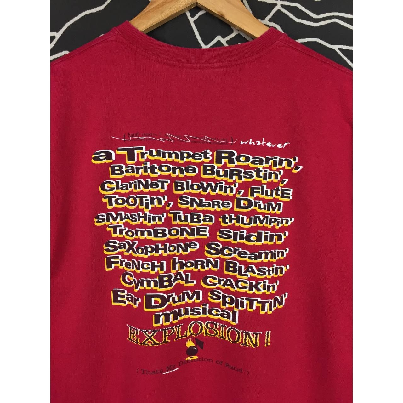 Gildan VHS Band Musical Explosion Can You Hear Me Now Tee Size US M / EU 48-50 / 2 - 9 Thumbnail