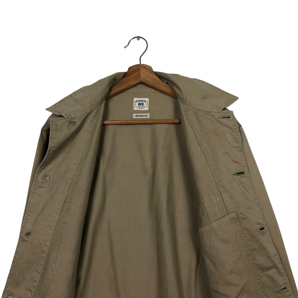 45rpm 🔥VINTAGE CHORE WORKER JACKET H.R.M MFG CO ARIGATO JAPAN Size US M / EU 48-50 / 2 - 16 Thumbnail